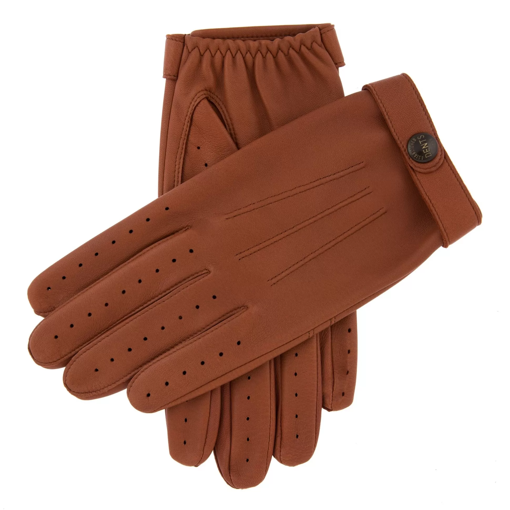 Online Henry Bucks DENTS Fleming Leather Driving Glove TAN