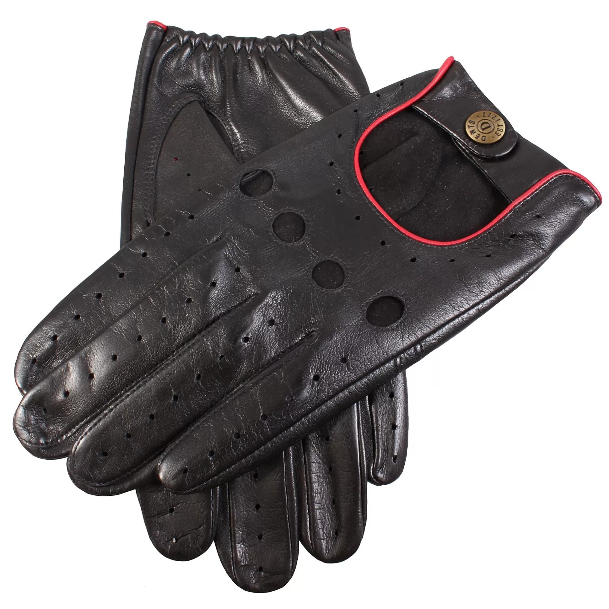 Clearance Henry Bucks DENTS Leather Driving Glove BLACK