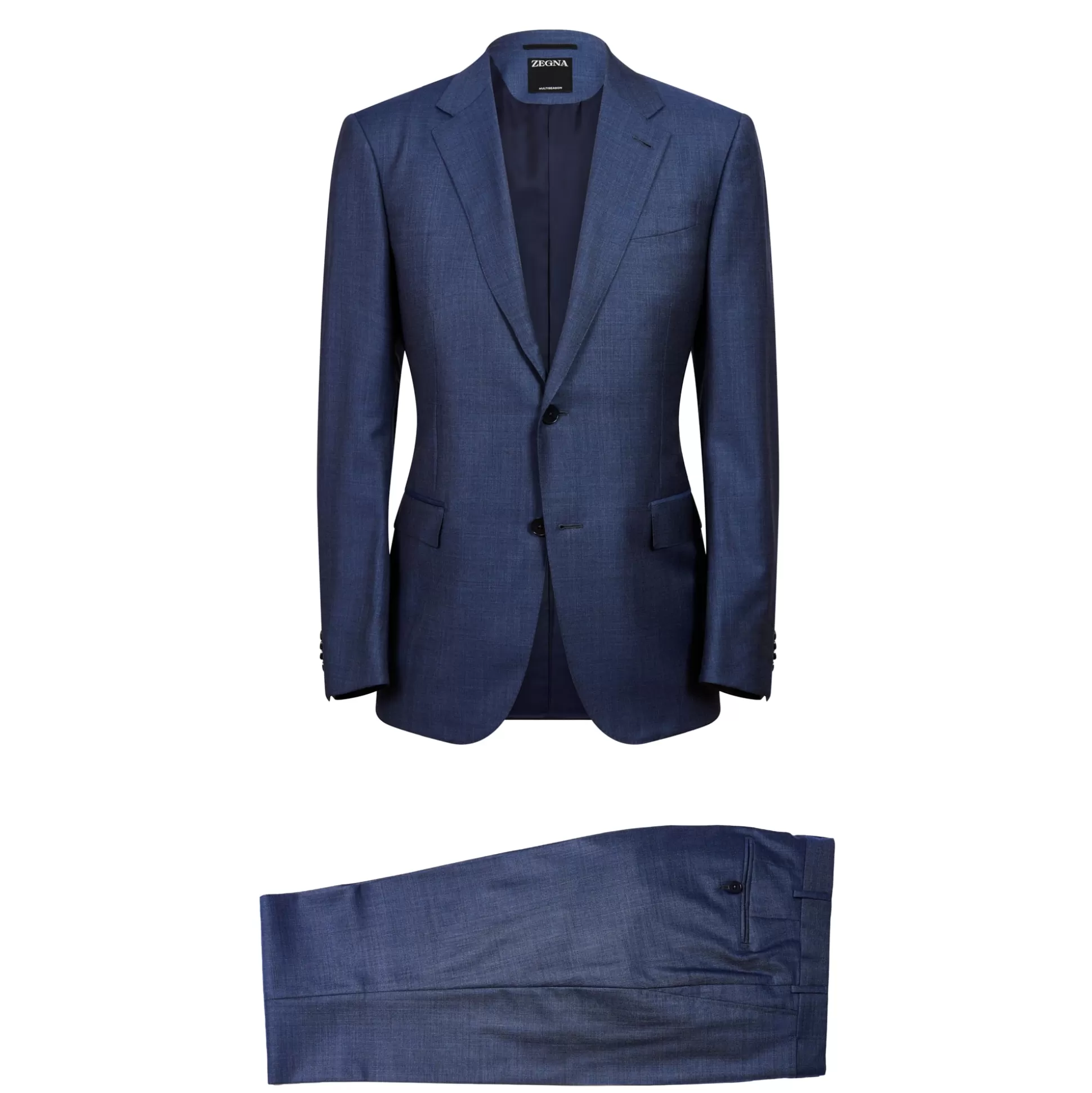 Cheap Henry Bucks ERMENEGILDO ZEGNA Multi Season Sartorial Suit SOLID BLUE REG