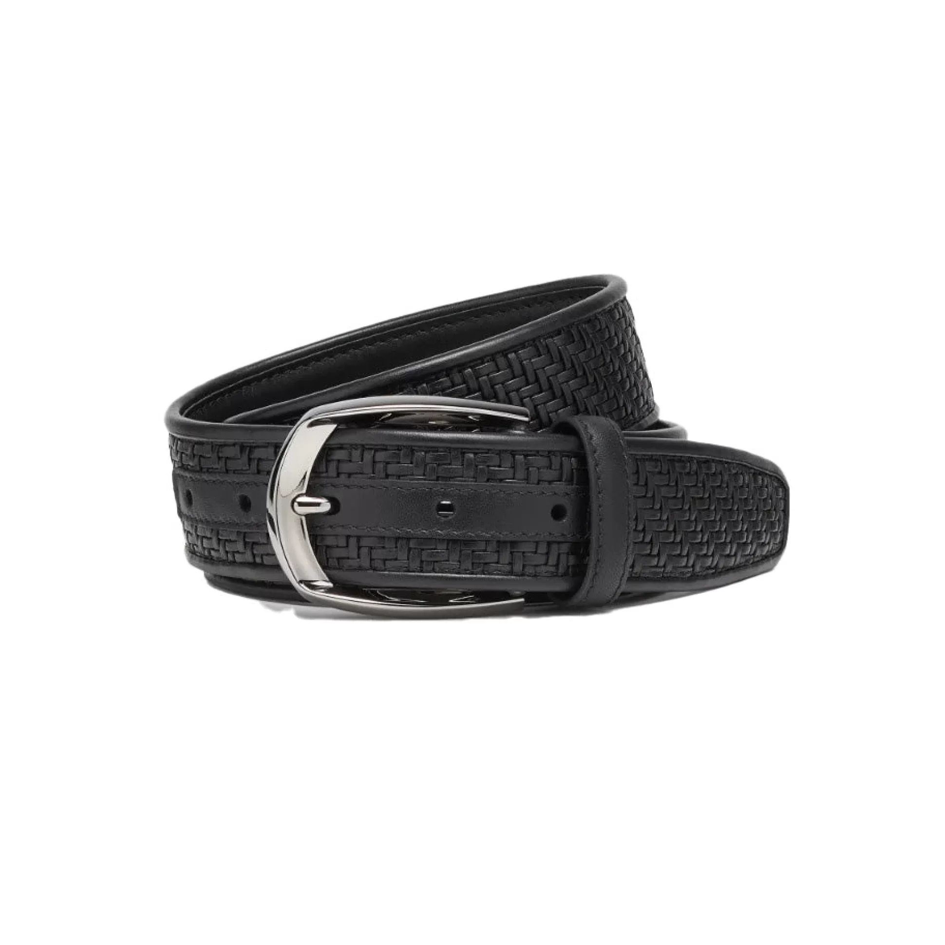 Flash Sale Henry Bucks ERMENEGILDO ZEGNA Pelletessuta™ Belt BLACK