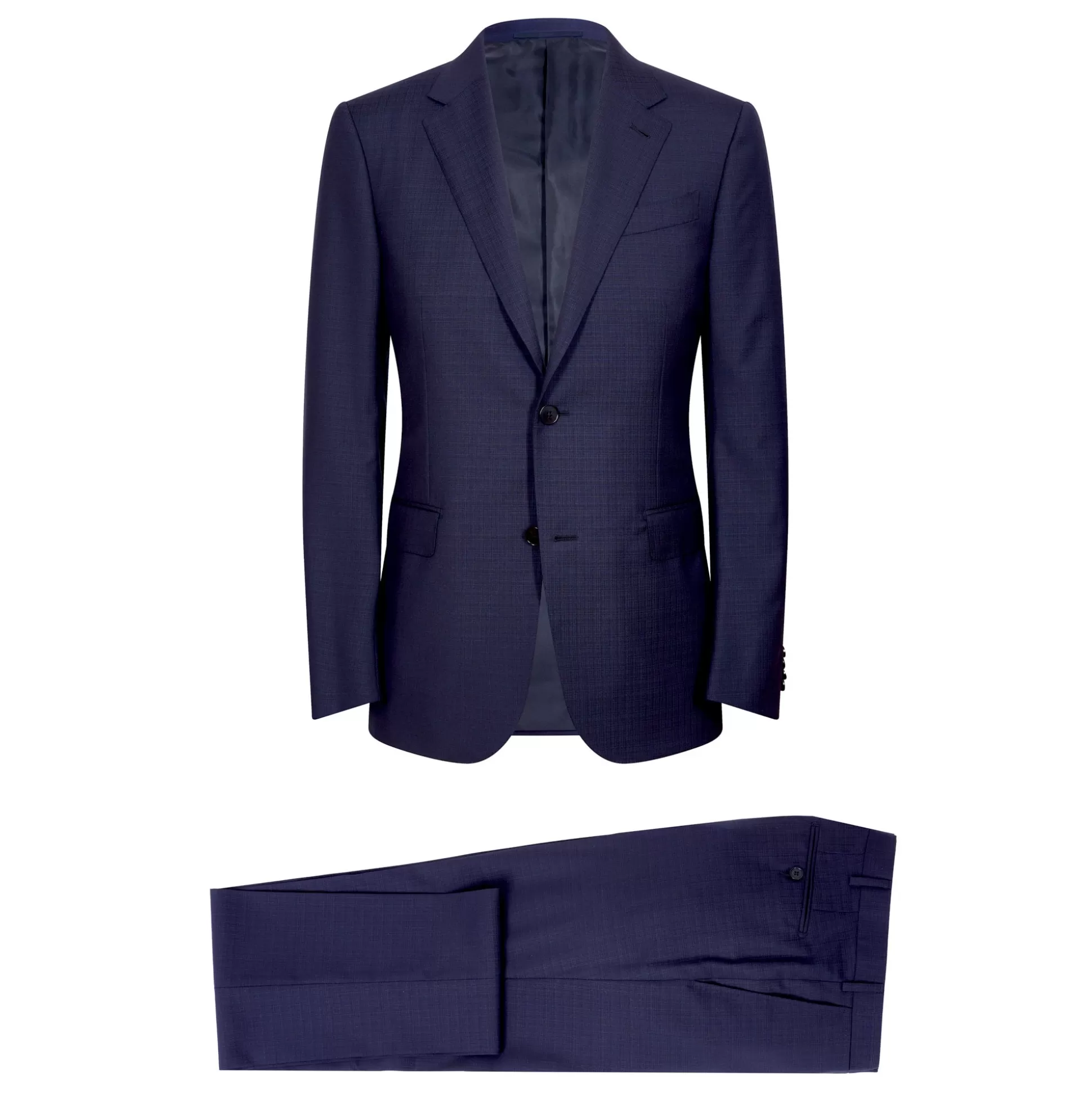 Discount Henry Bucks ERMENEGILDO ZEGNA Pure Wool Milano Suit NAVY CHECK NAVY REG