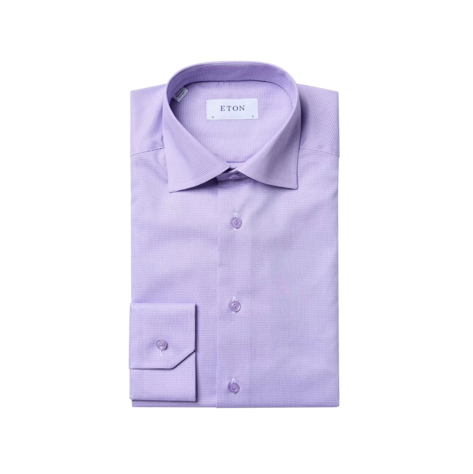 Fashion Henry Bucks ETON Dobby Shirt SC-Classic Fit Cutaway LIGHT PURPLE LIGHT PURPLE SC-CLASSIC FIT