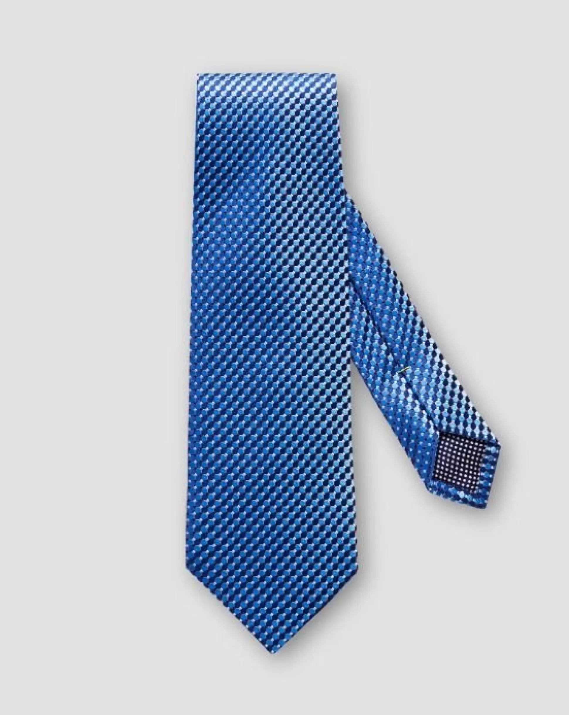 Best Henry Bucks ETON Geometric Silk Tie MID BLUE