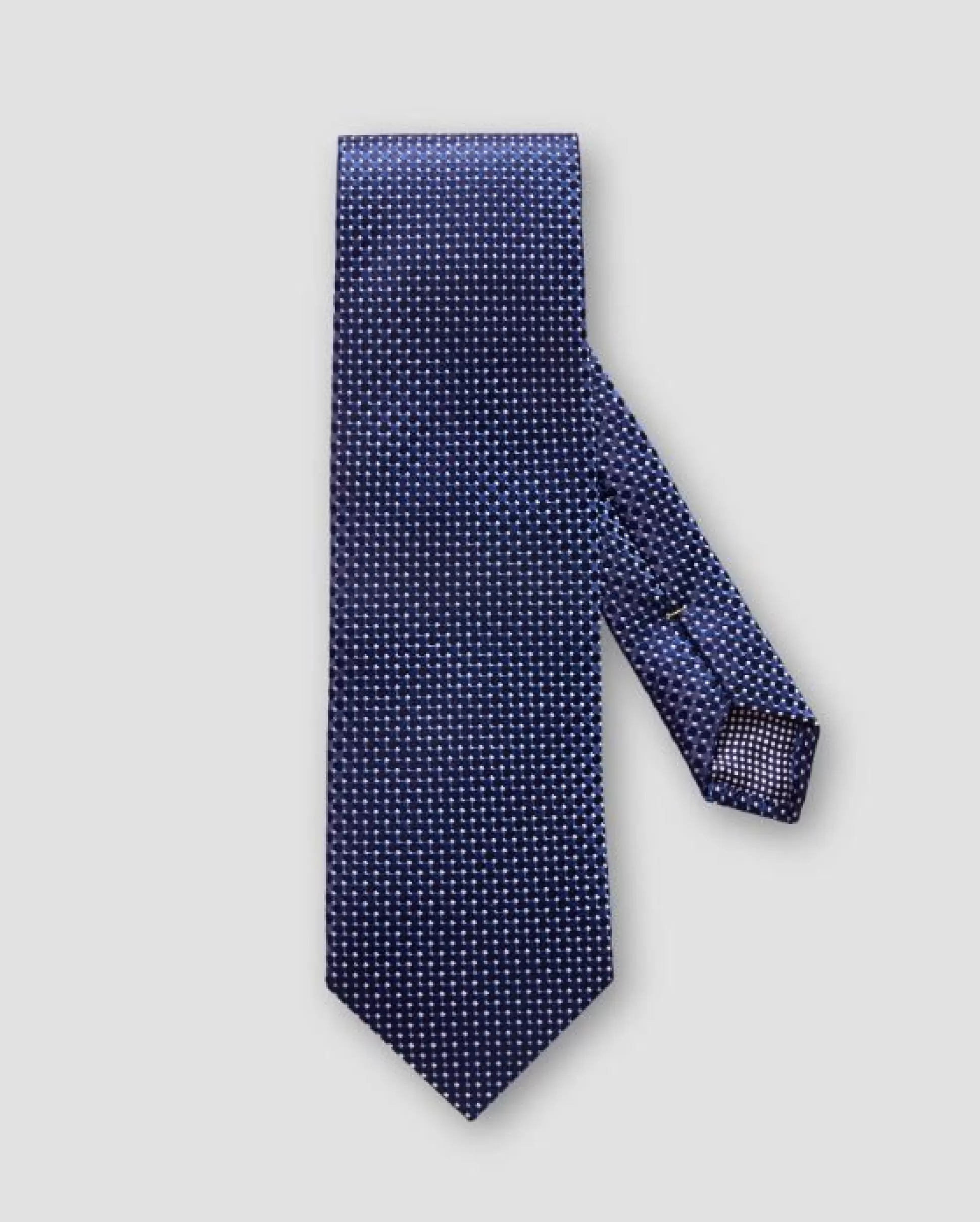 Cheap Henry Bucks ETON Geometric Silk Tie NAVY BLUE