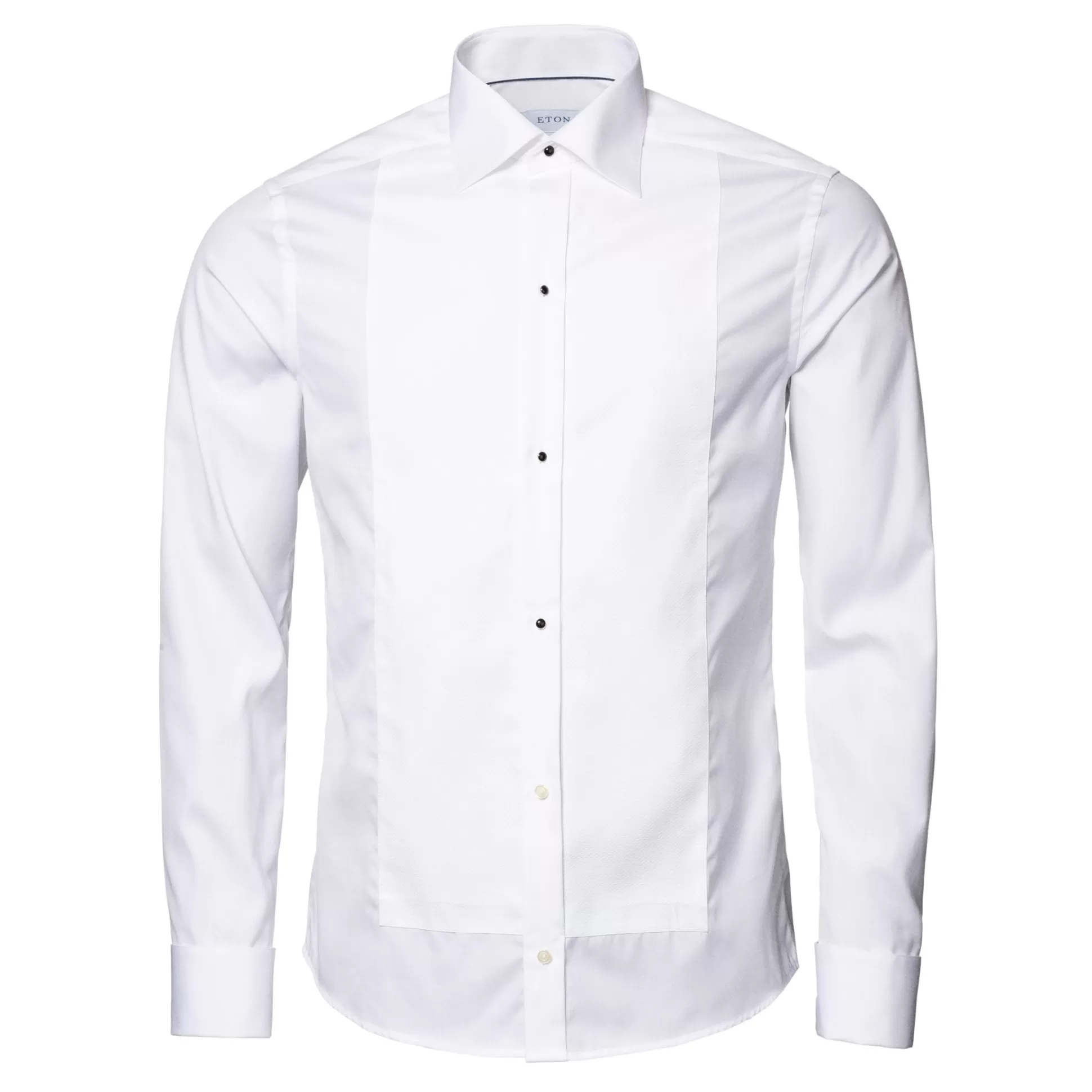 Hot Henry Bucks ETON Marcella Stud Front Cotton Dinner Shirt WHITE WHITE DC-TAILORED FIT