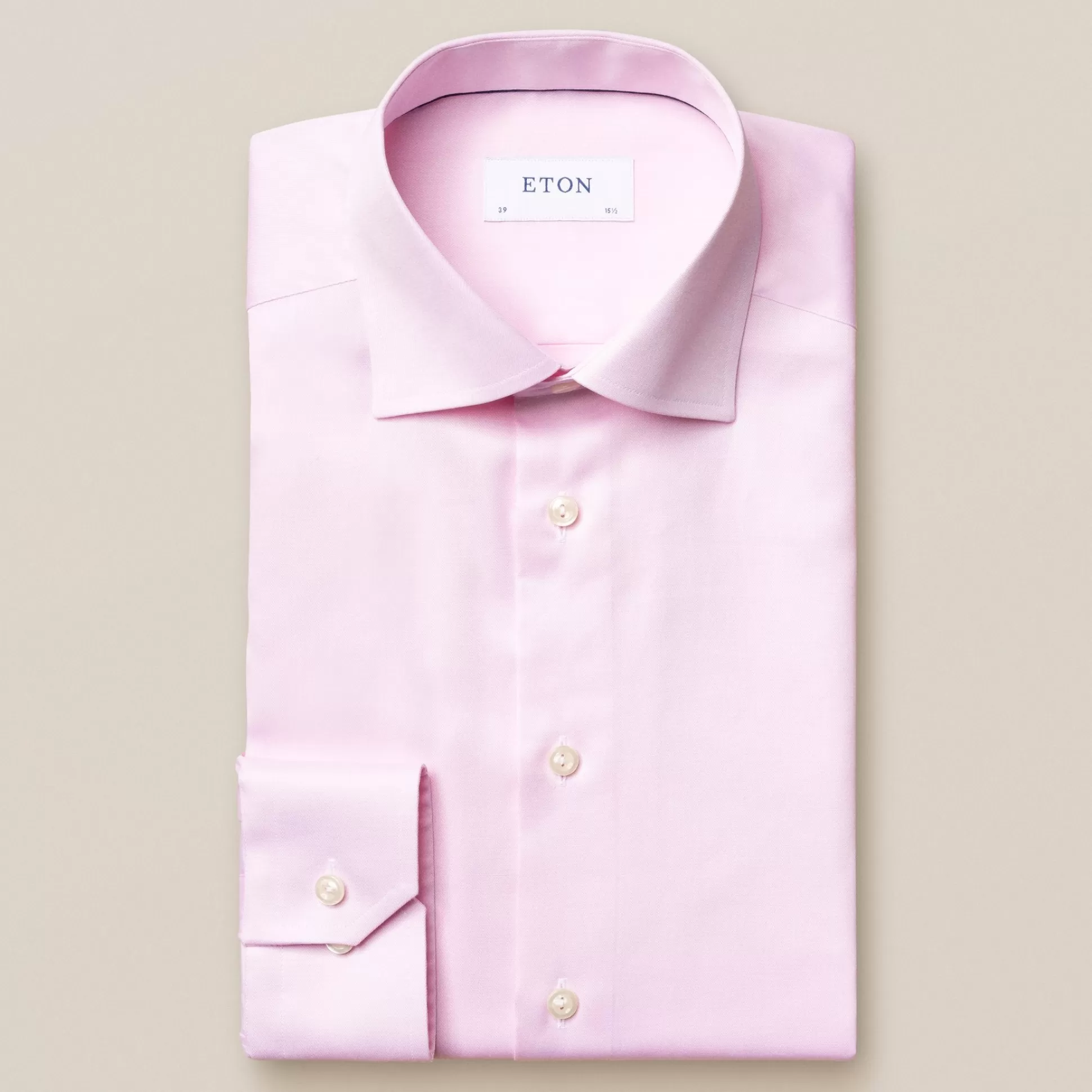 Store Henry Bucks ETON Plain Buttoned Shirt LIGHT PINK SC-CONTEMPORARY FIT