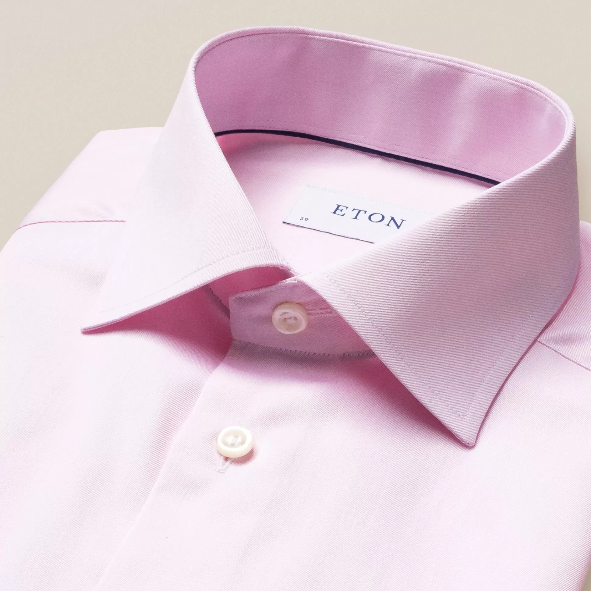 Store Henry Bucks ETON Plain Buttoned Shirt LIGHT PINK SC-CONTEMPORARY FIT