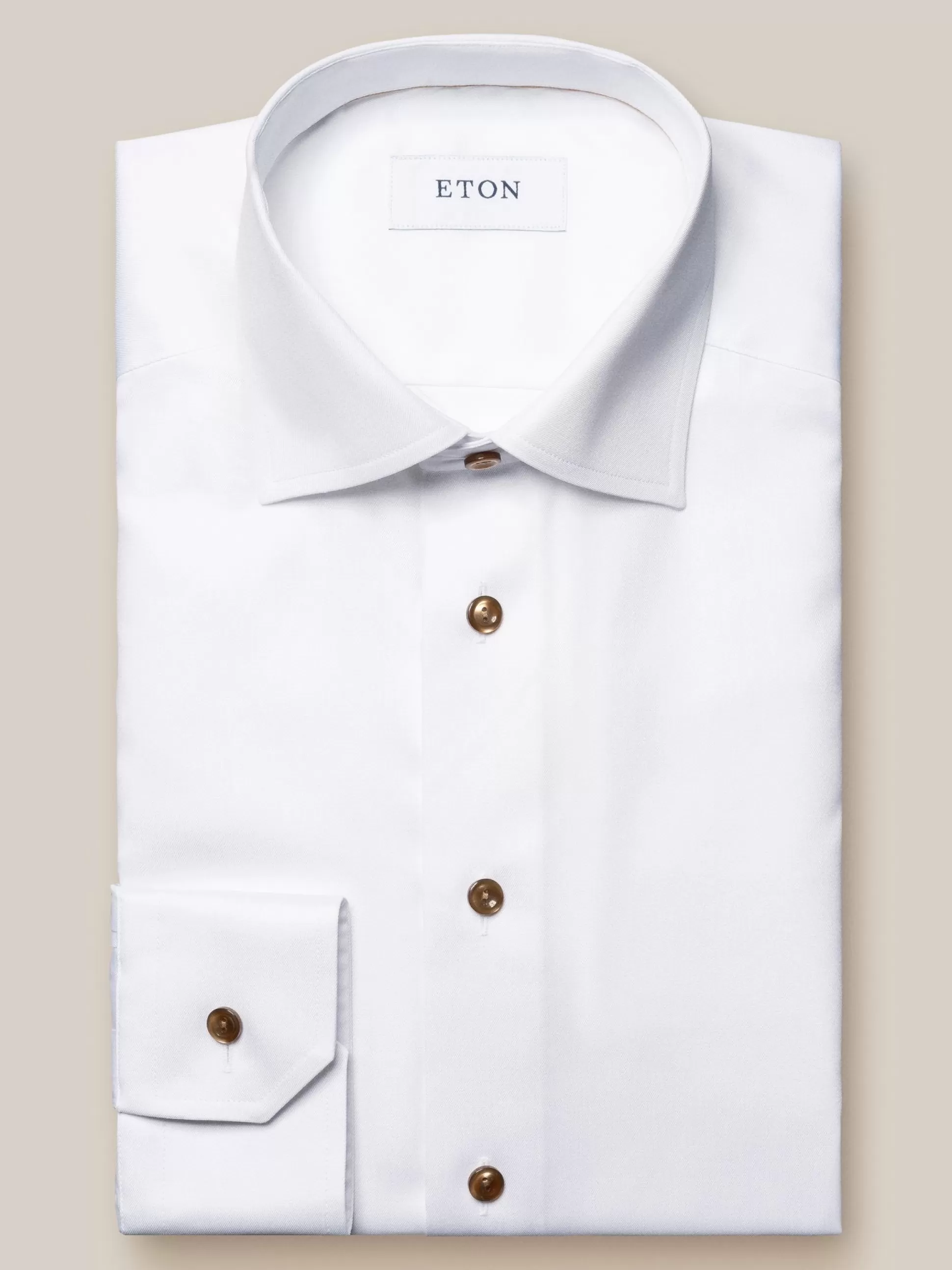 Sale Henry Bucks ETON Plain Buttoned Shirt SC-Contemporary Fit WHITE WHITE SC-CONTEMPORARY FIT