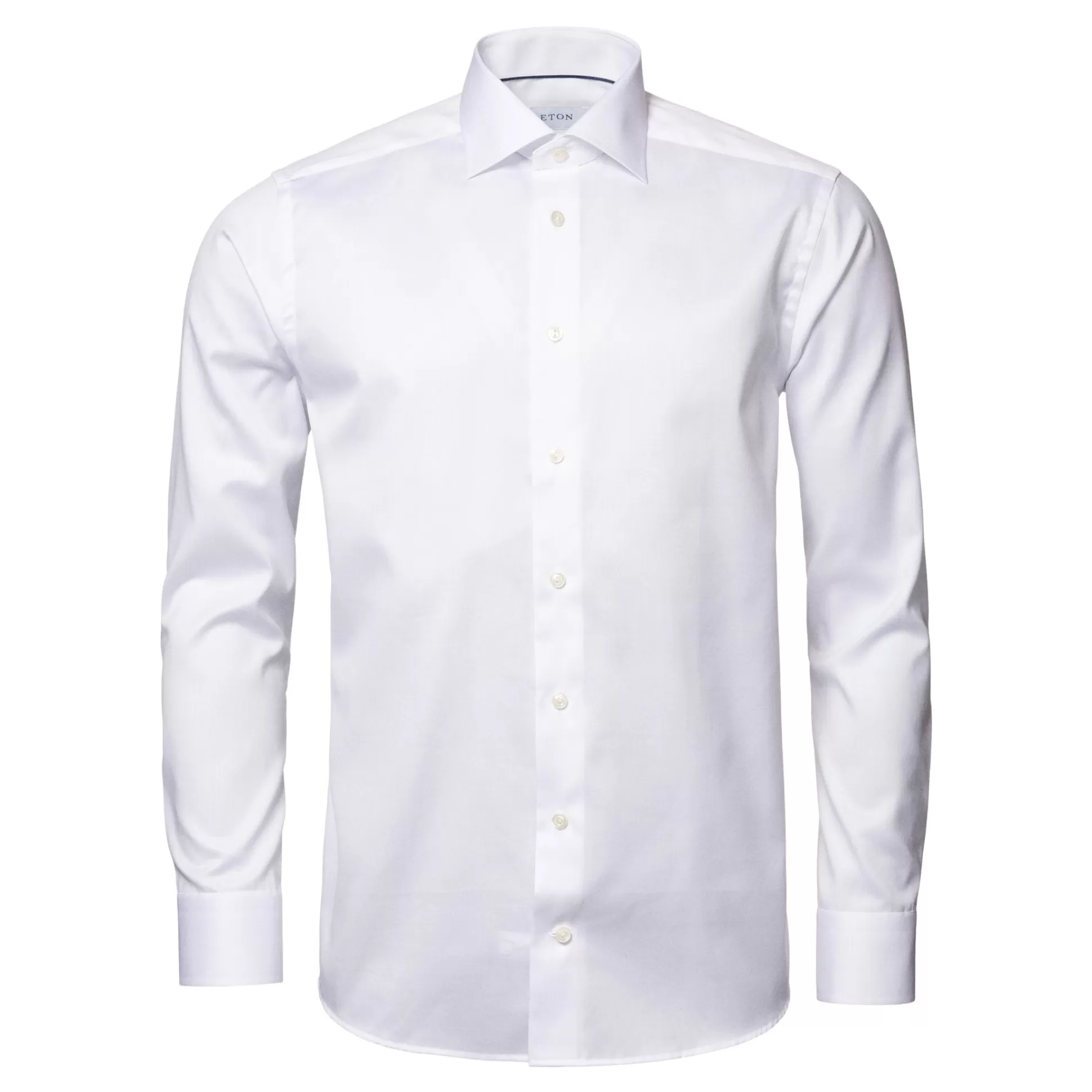 Best Sale Henry Bucks ETON Plain Twill Tail Single Cuff Shirt WHITE WHITE SC-TAILORED FIT