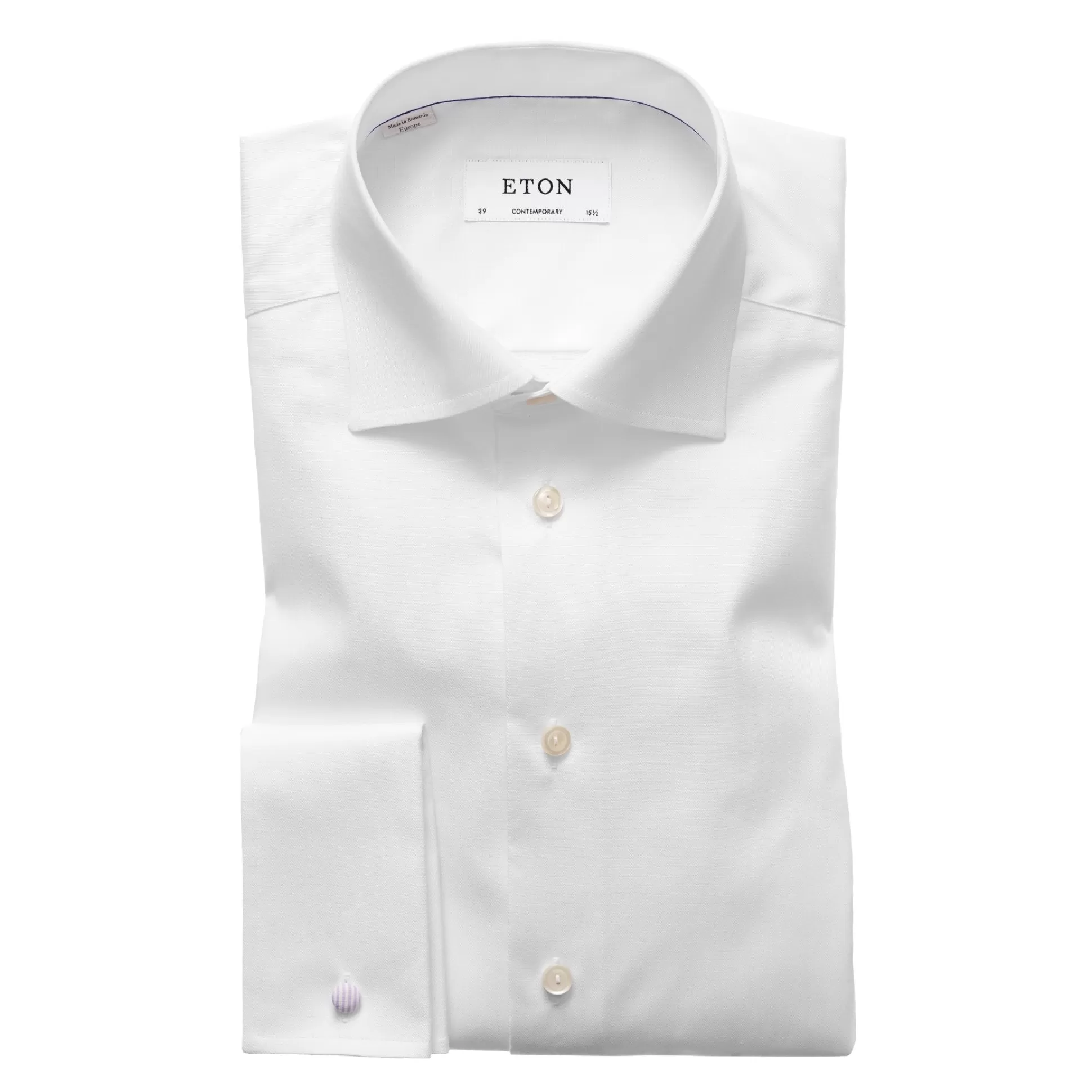 Hot Henry Bucks ETON Signature Twill Shirt - French Cuffs WHITE WHITE DC-TAILORED FIT