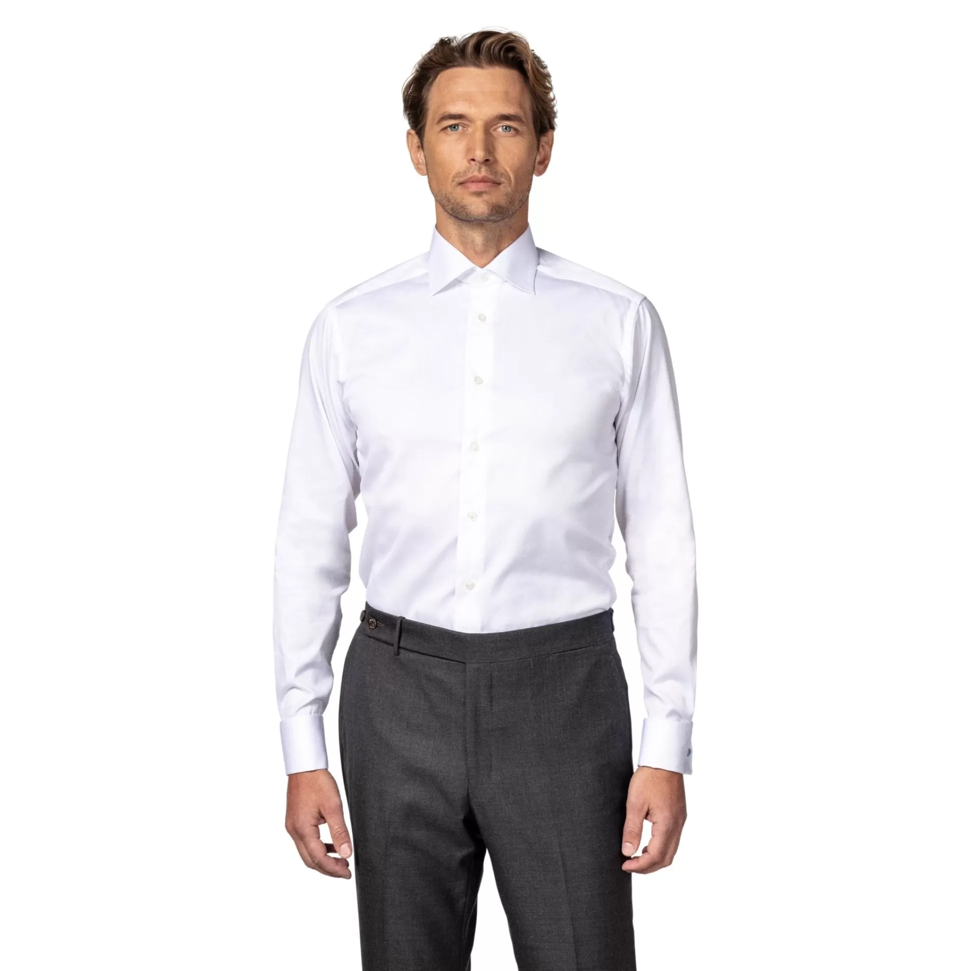 Hot Henry Bucks ETON Signature Twill Shirt - French Cuffs WHITE WHITE DC-TAILORED FIT