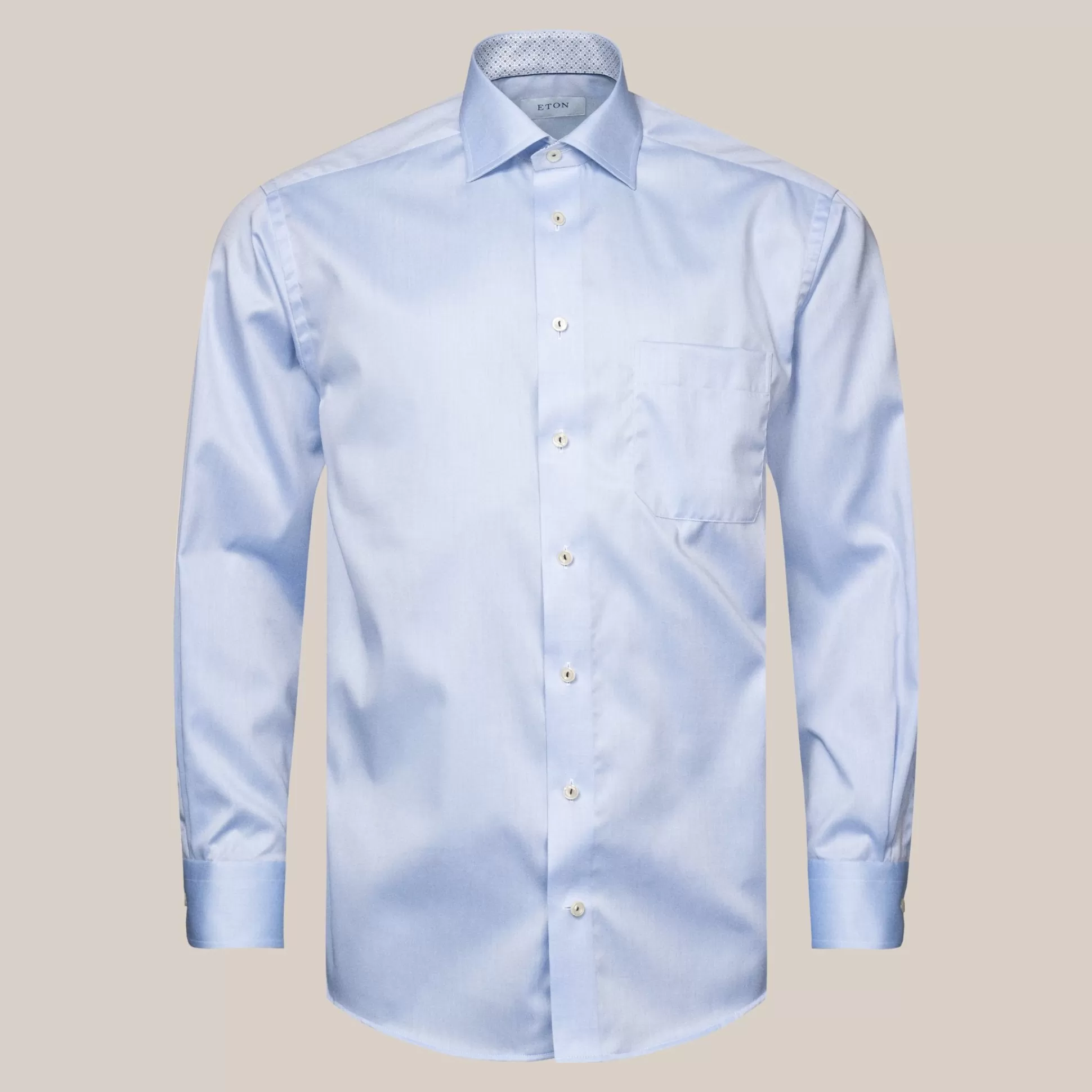 Hot Henry Bucks ETON Stretch Long Sleeve Shirt SC Classic Fit MID BLUE MID BLUE SC-CLASSIC FIT