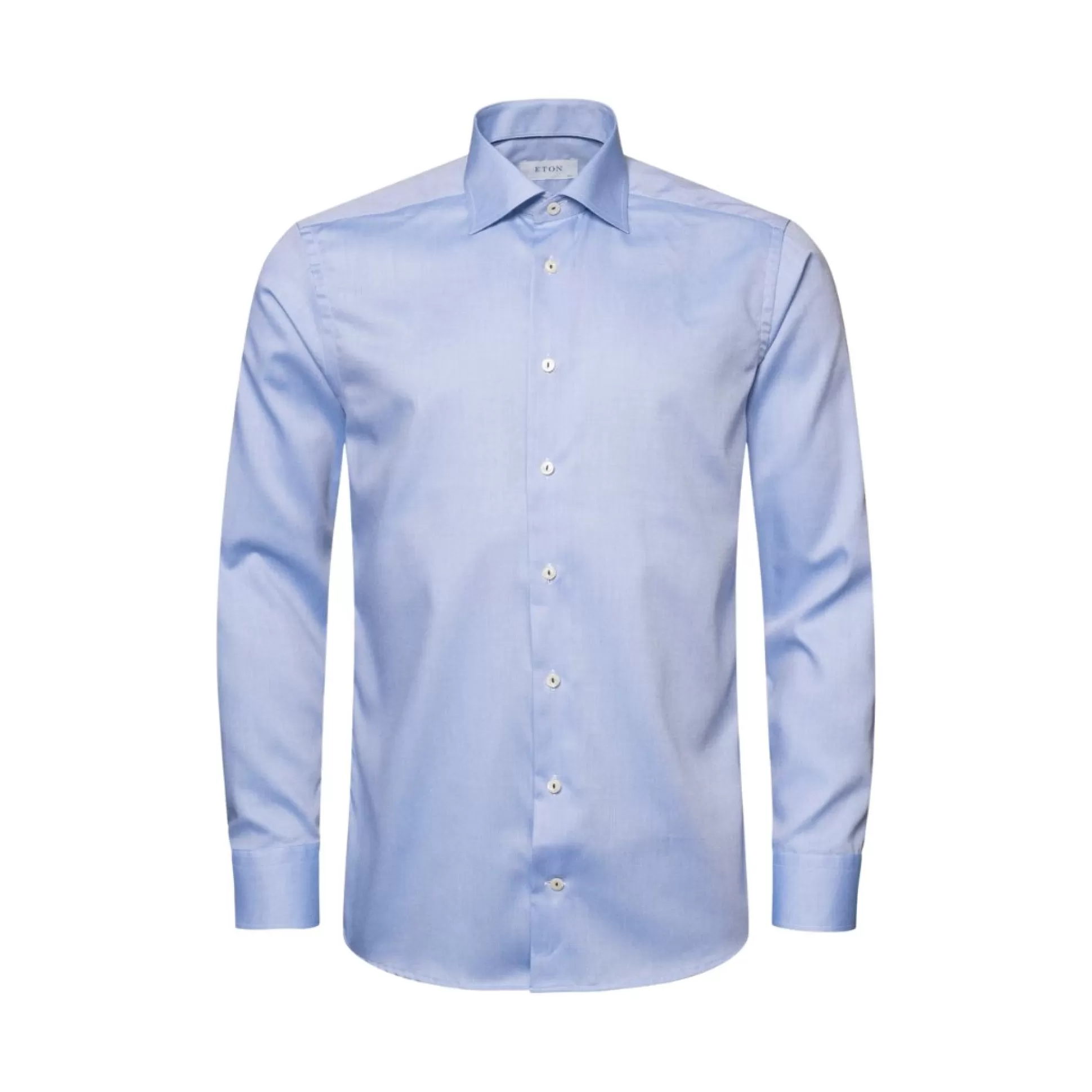 Shop Henry Bucks ETON Twill Shirt Contemporary - Pointed Collar LIGHT BLUE NAVY SC-CONTEMPORARY FIT