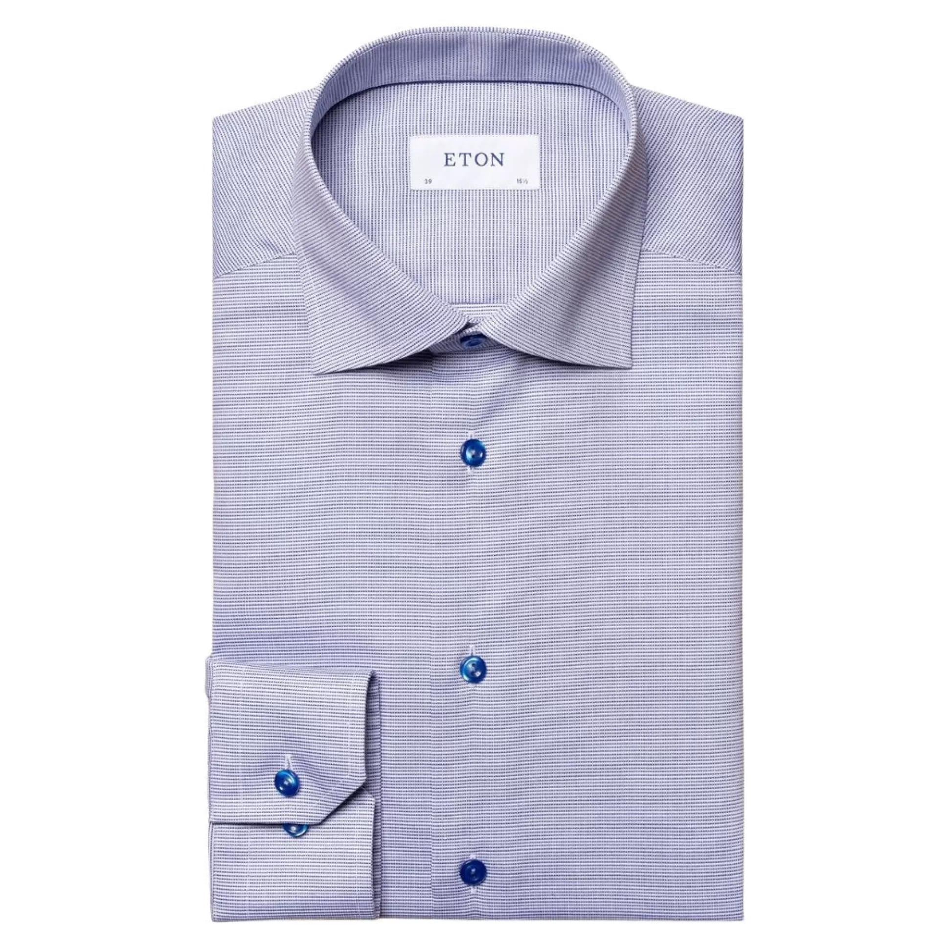 Store Henry Bucks ETON Twill Shirt Contemporary Fit BLUE BLUE SC-CONTEMPORARY FIT