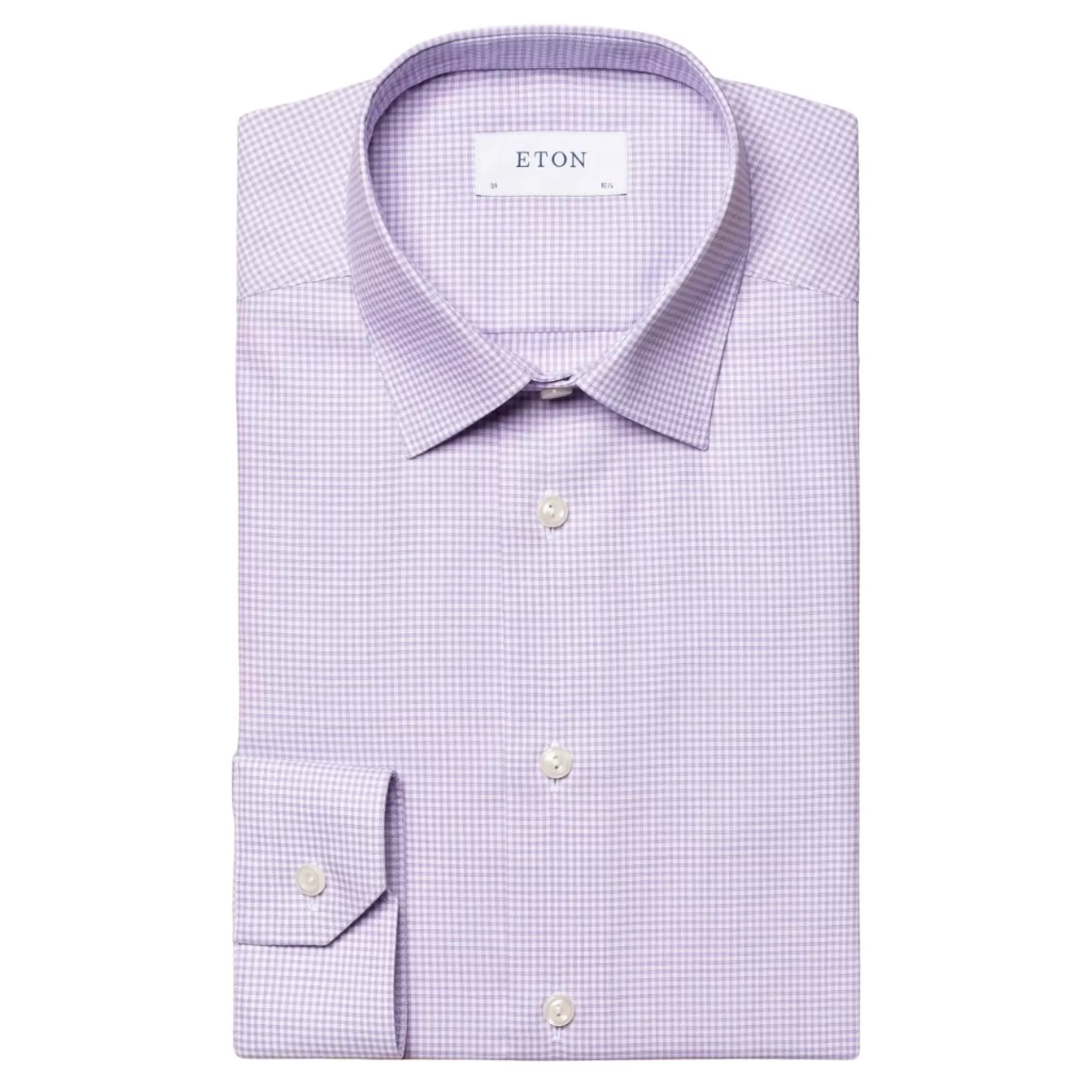 Cheap Henry Bucks ETON Twill Shirt Micro Check Slim Fit PURPLE PURPLE SC-SLIM FIT