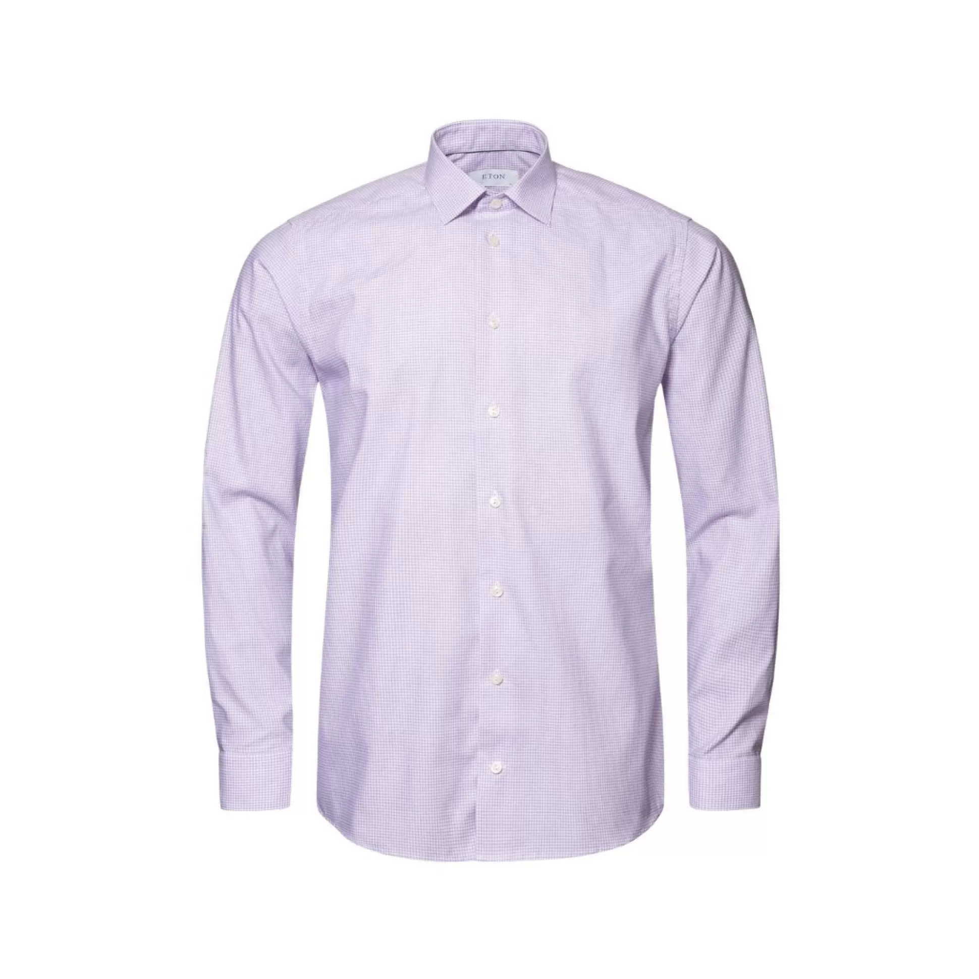 Cheap Henry Bucks ETON Twill Shirt Micro Check Slim Fit PURPLE PURPLE SC-SLIM FIT