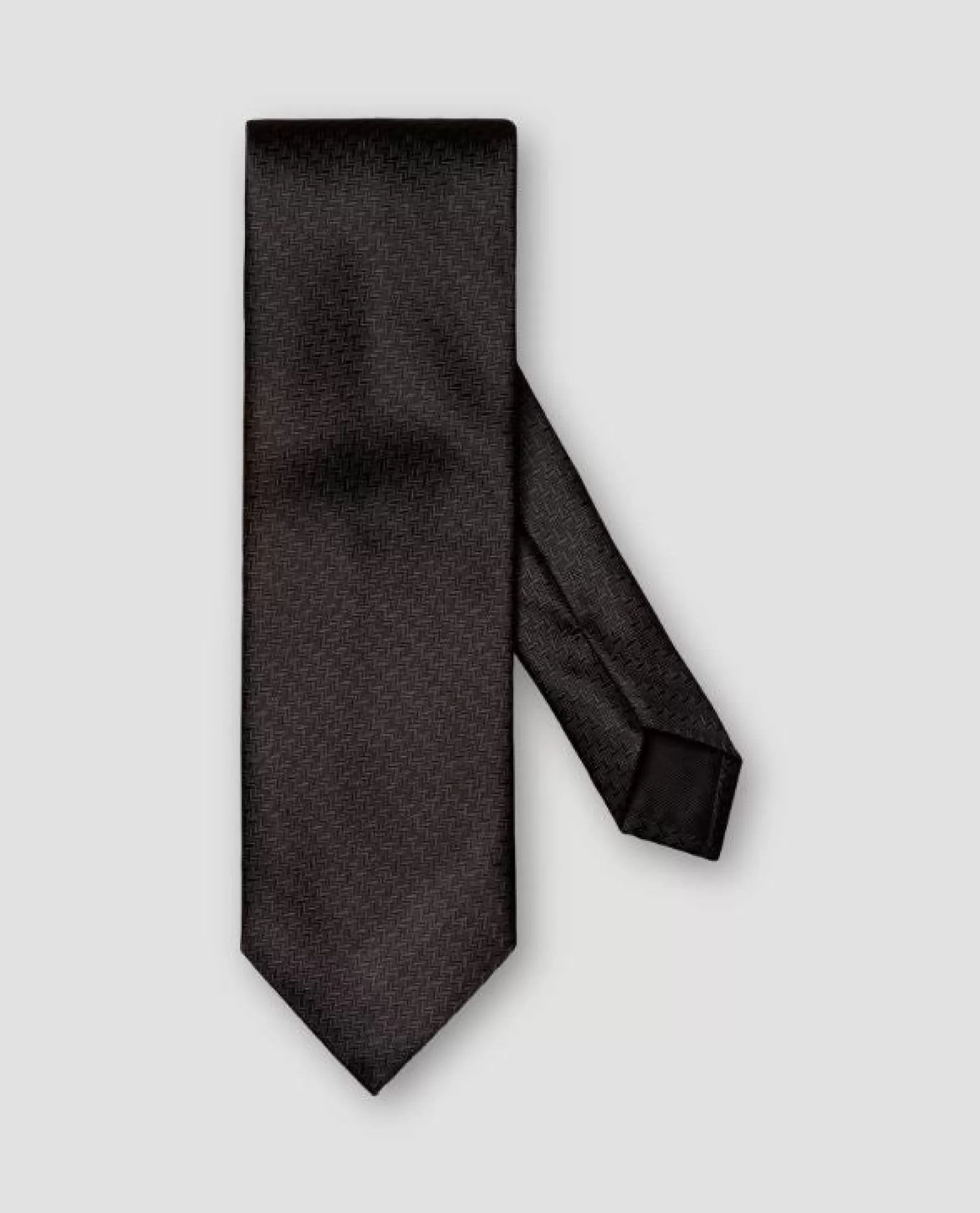 Outlet Henry Bucks ETON Zigzag Silk Evening Tie BLACK