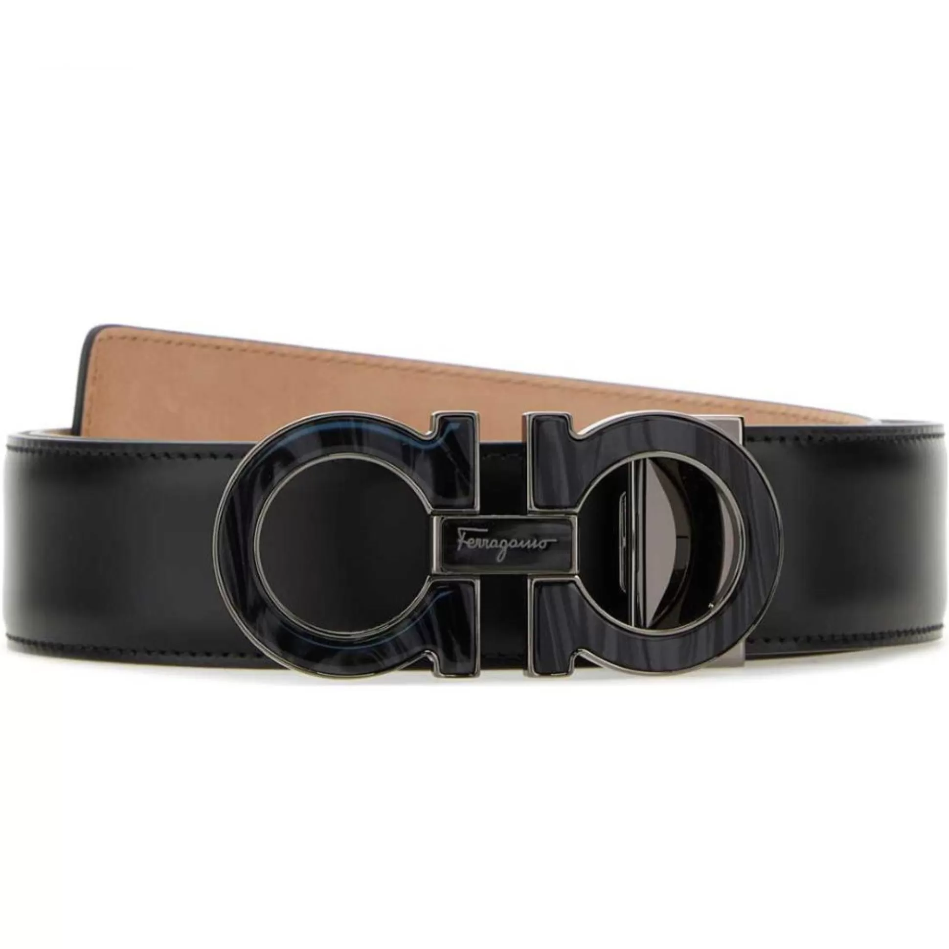 Outlet Henry Bucks FERRAGAMO Man Belt BLACK REG