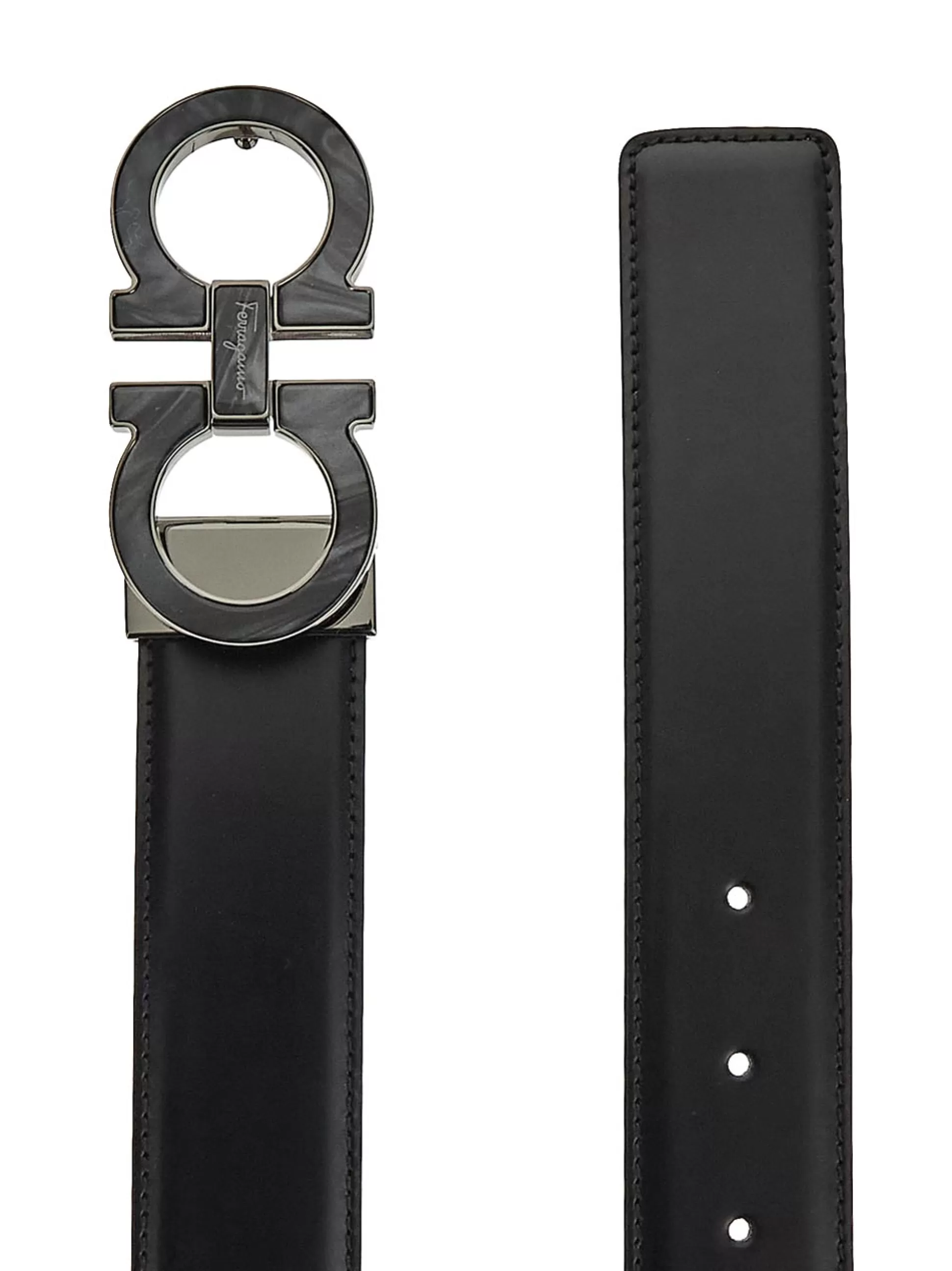 Outlet Henry Bucks FERRAGAMO Man Belt BLACK REG