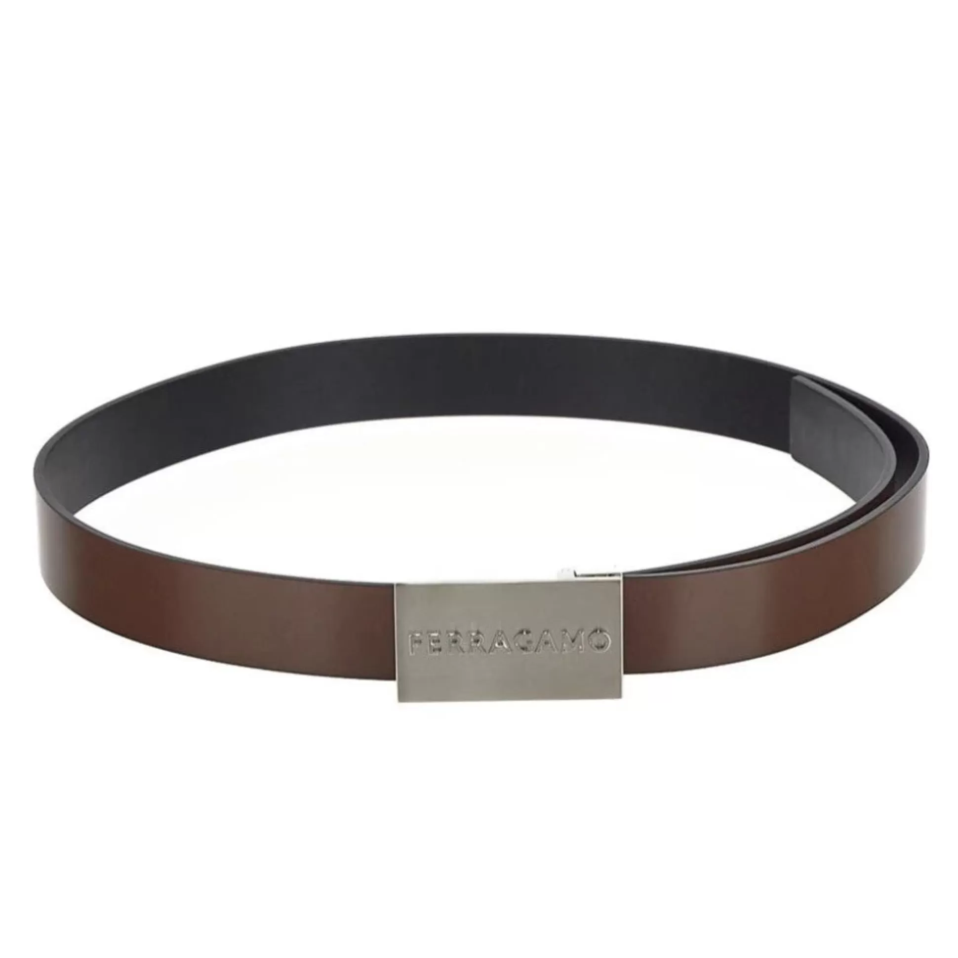 Hot Henry Bucks FERRAGAMO Man Belt DARK BROWN REG