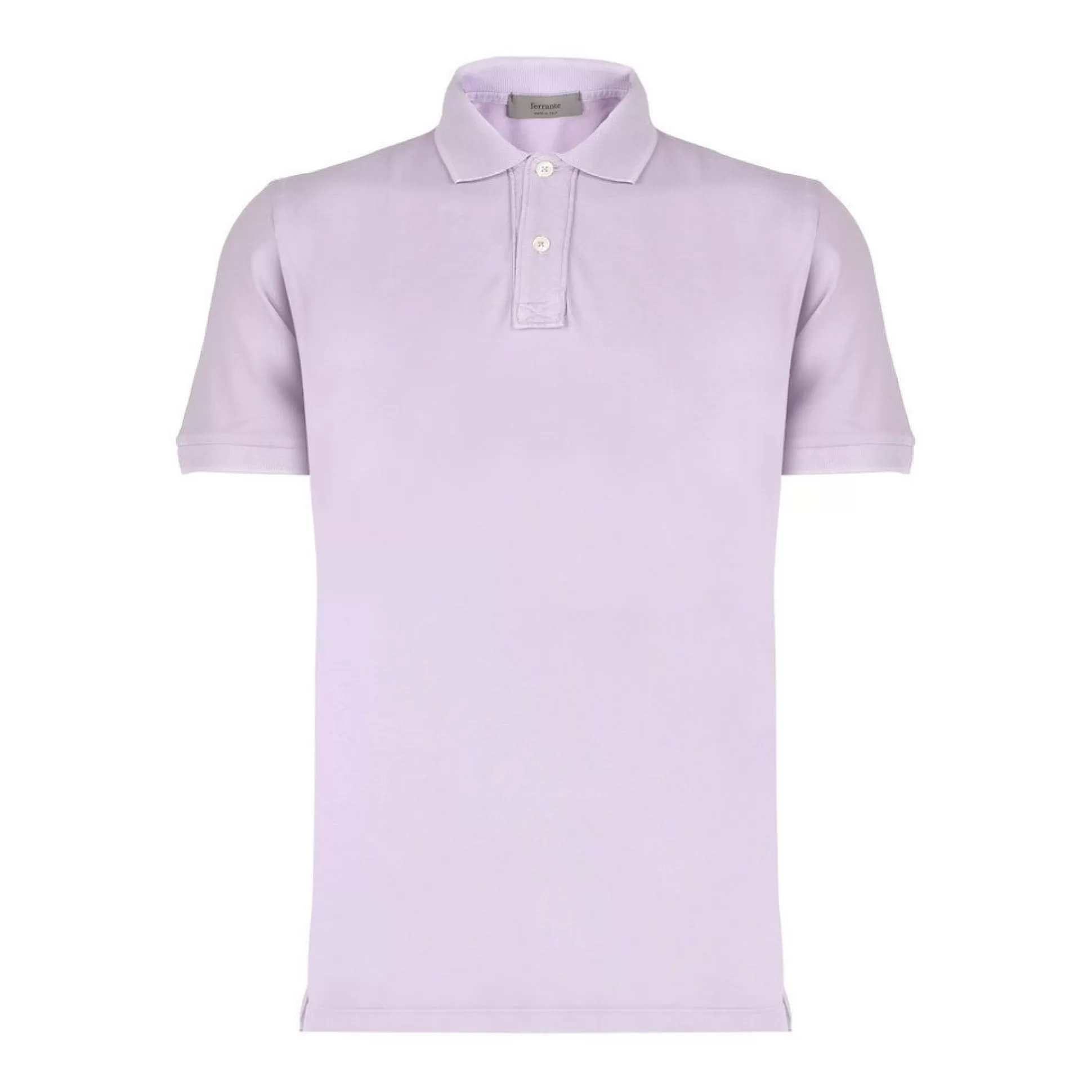 Cheap Henry Bucks FERRANTE Button Front Short Sleeve Polo LILAC