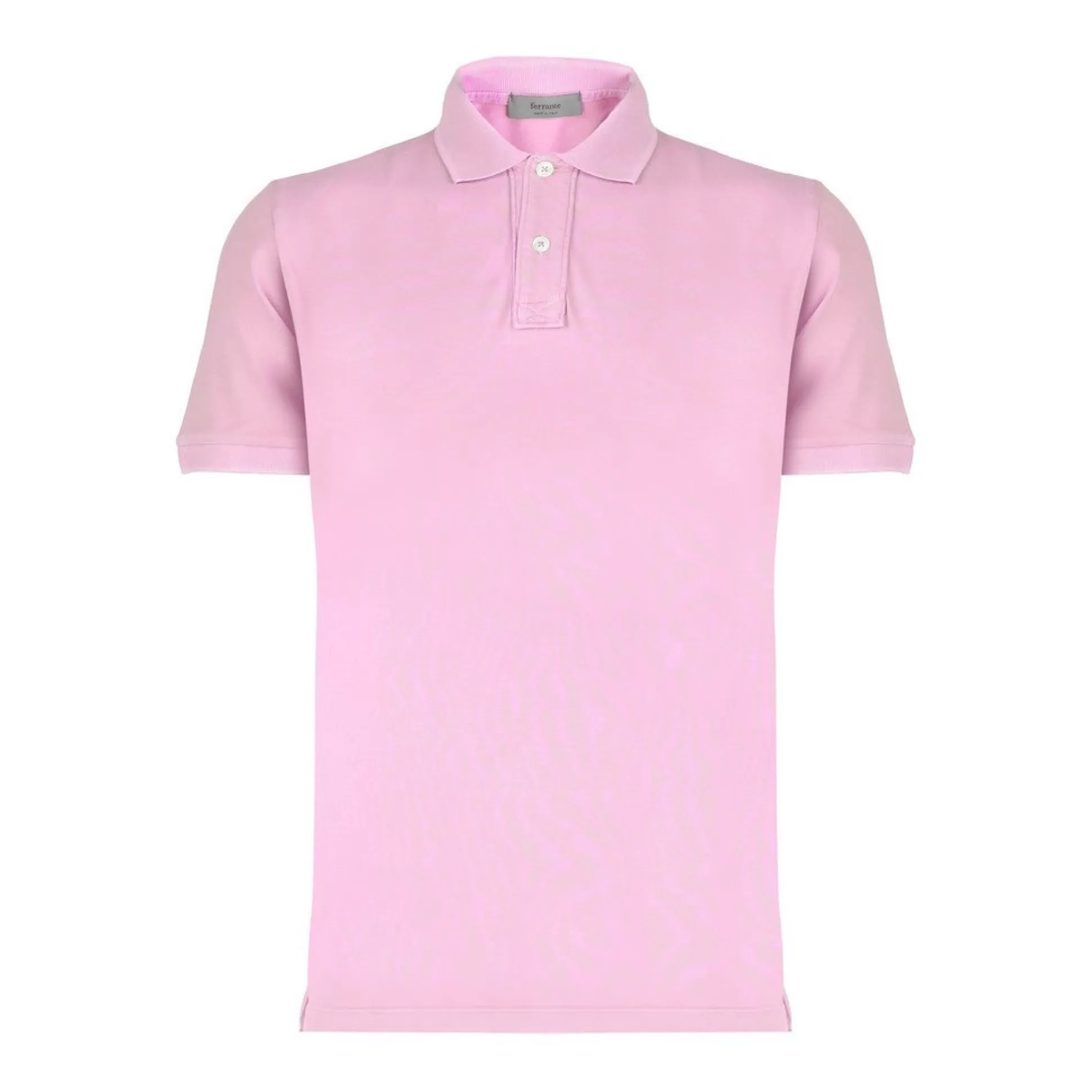 Best Sale Henry Bucks FERRANTE Button Front Short Sleeve Polo PINK