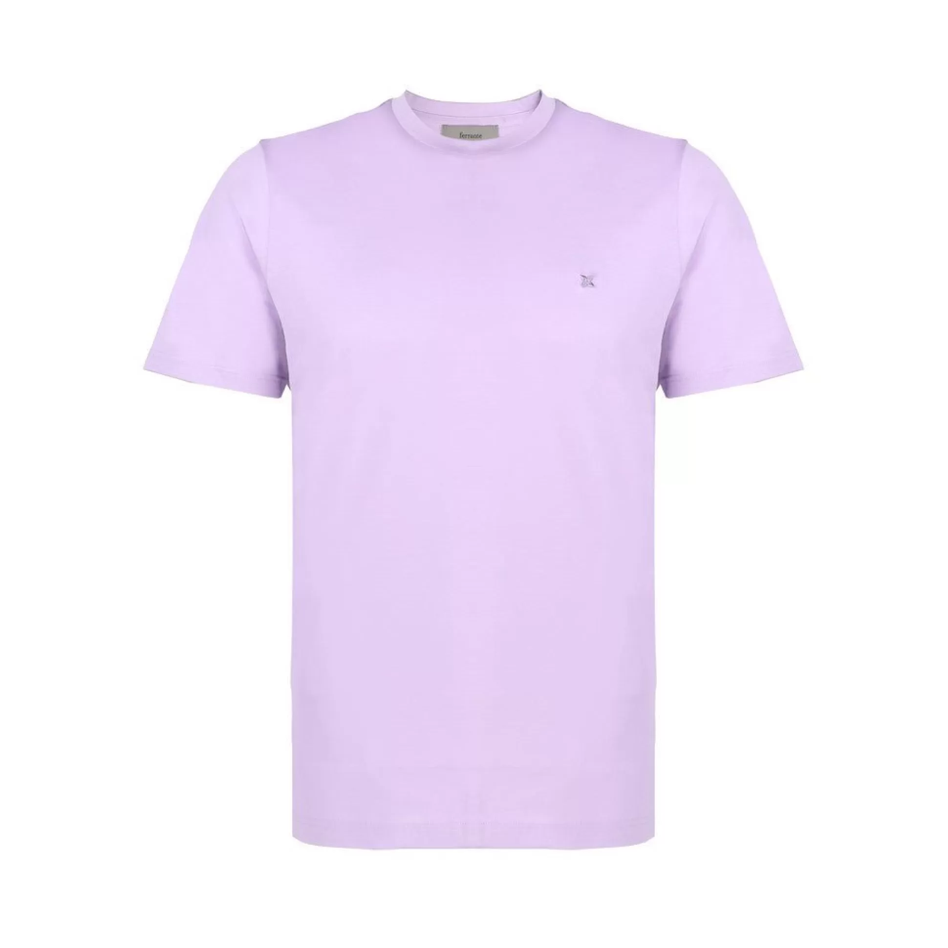 Fashion Henry Bucks FERRANTE Cotton Jersey Crew Neck T-Shirt LILAC