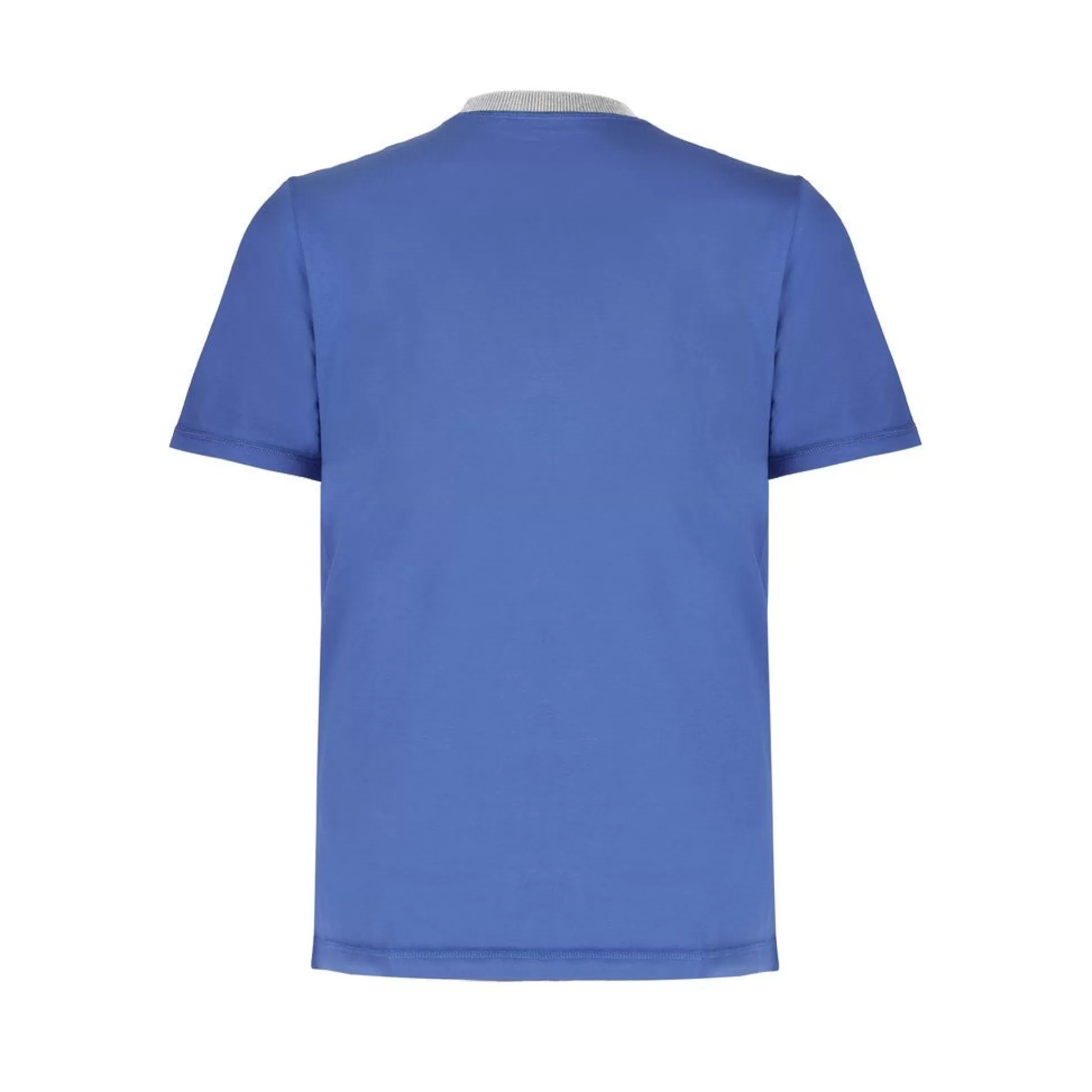 Best Sale Henry Bucks FERRANTE Cotton Jersey Crew Neck T-Shirt MID BLUE