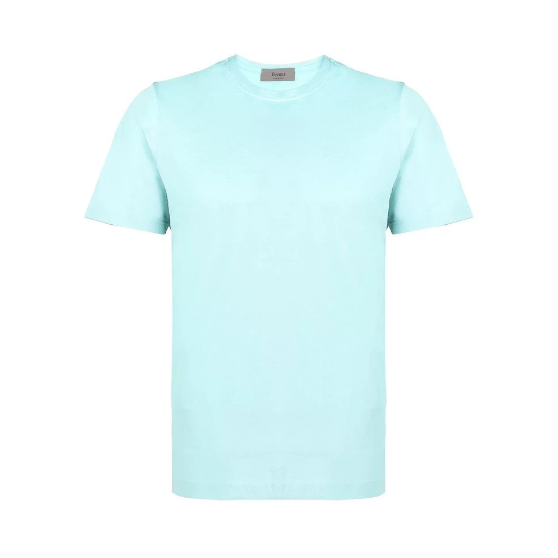 Best Henry Bucks FERRANTE Cotton Jersey Crew Neck T-Shirt TURQUOISE