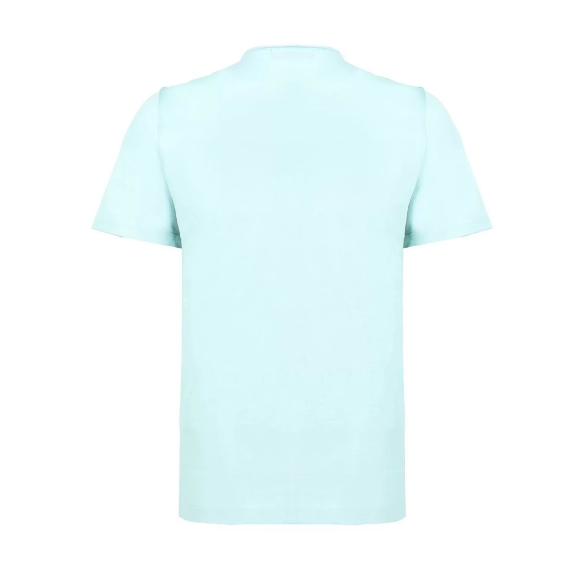 Clearance Henry Bucks FERRANTE Cotton Jersey Crew Neck T-Shirt TURQUOISE