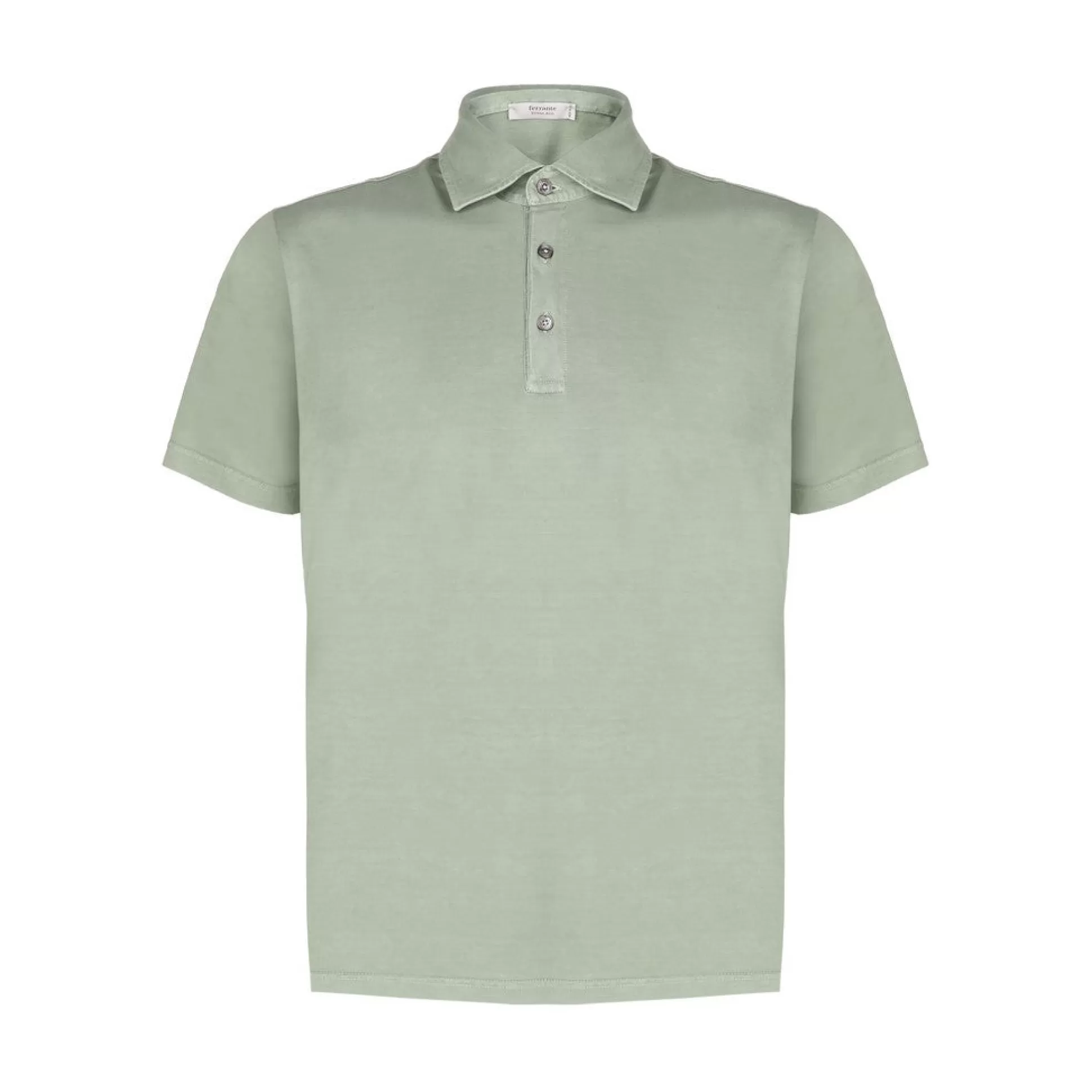 Cheap Henry Bucks FERRANTE Cotton Short Sleeve Polo ARMY GREEN