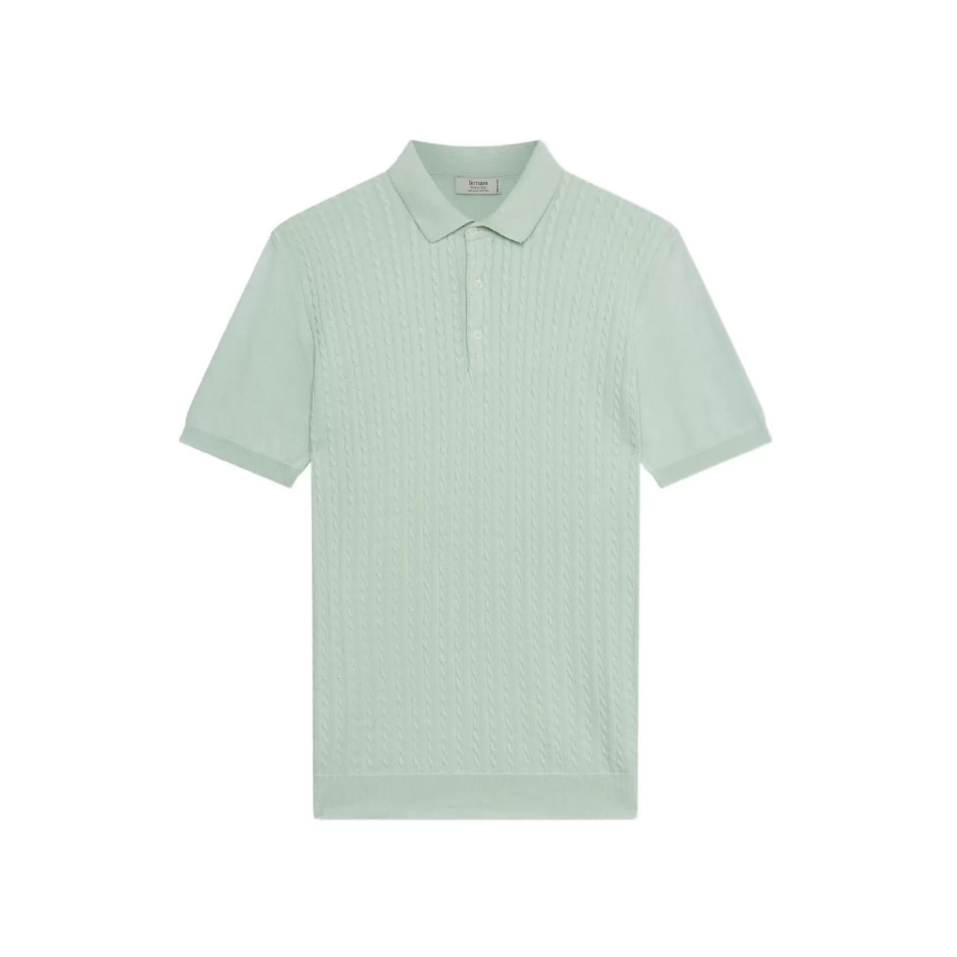 Best Henry Bucks FERRANTE Cotton Short Sleeve Polo TURQUOISE