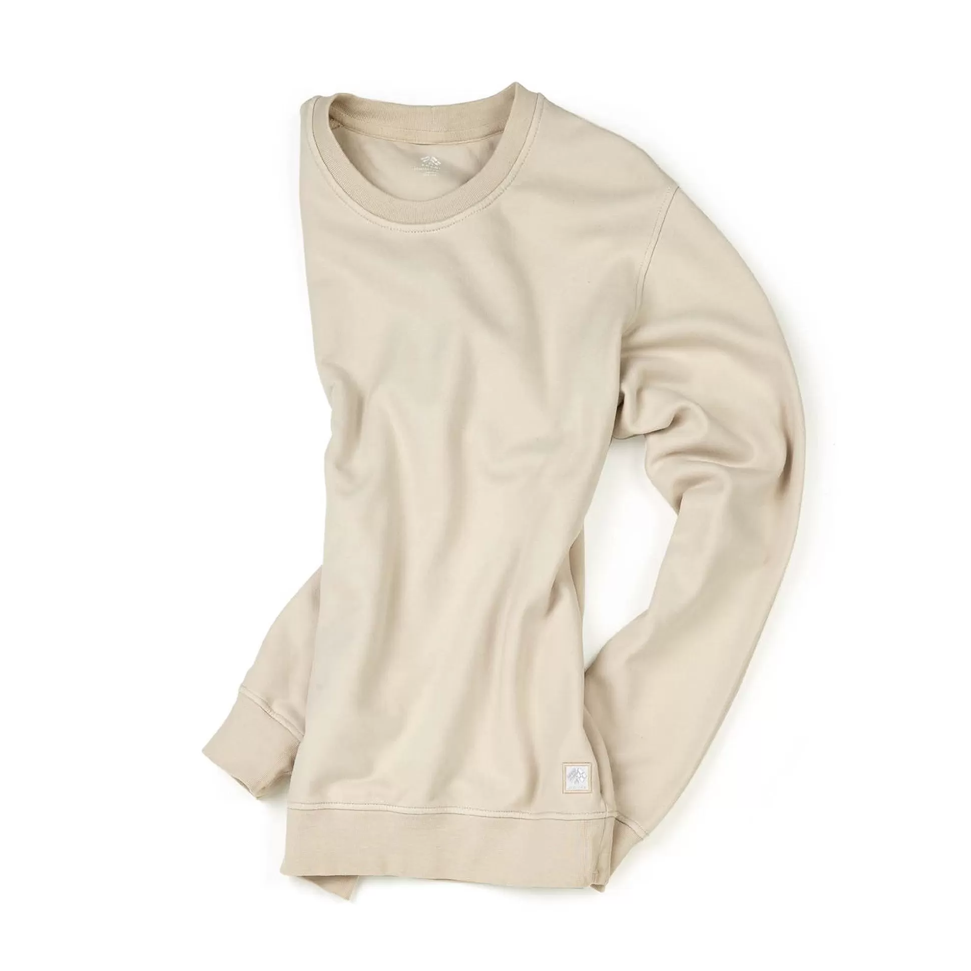 Best Henry Bucks FRADI Cotton Fleece Crewneck Sweatshirt BEIGE