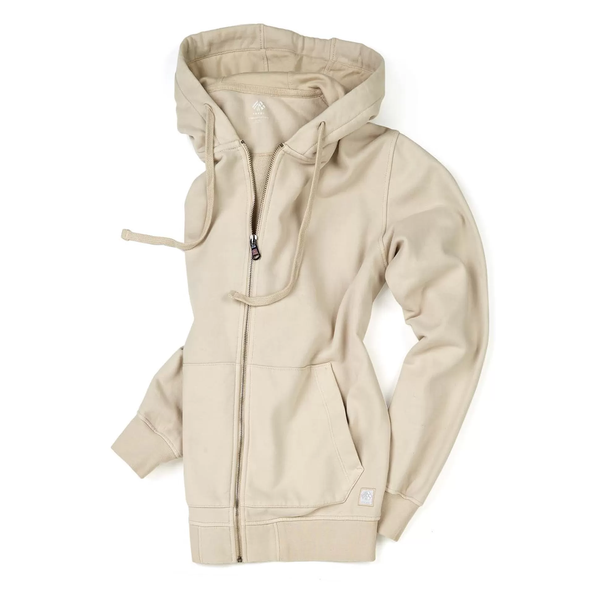 Outlet Henry Bucks FRADI Cotton Fleece Hooded Zip Jacket BEIGE