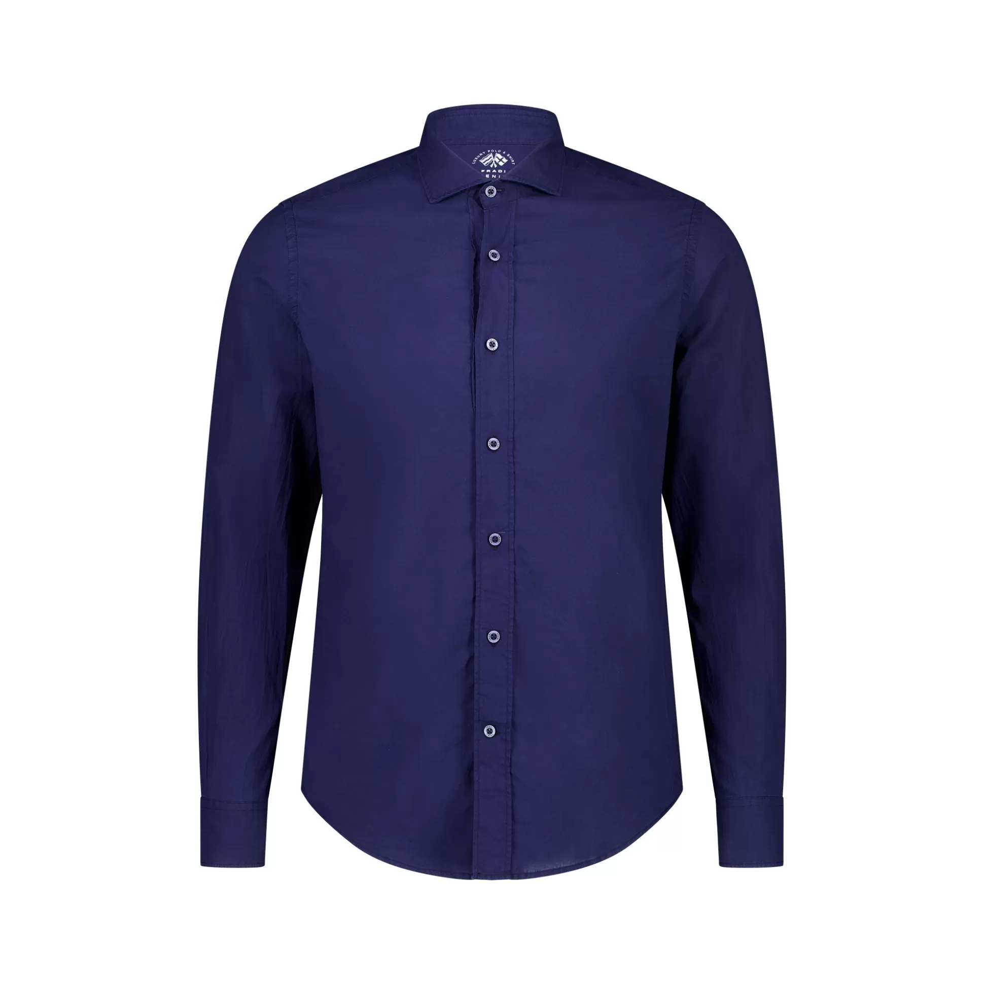 Shop Henry Bucks FRADI Cotton Shirt NAVY