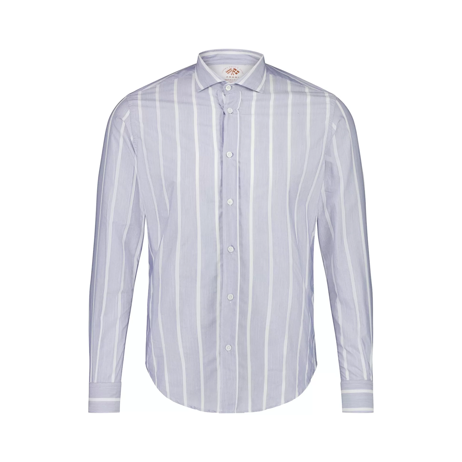 Outlet Henry Bucks FRADI Cotton/Polyamide Shirt WHITE/BLUE