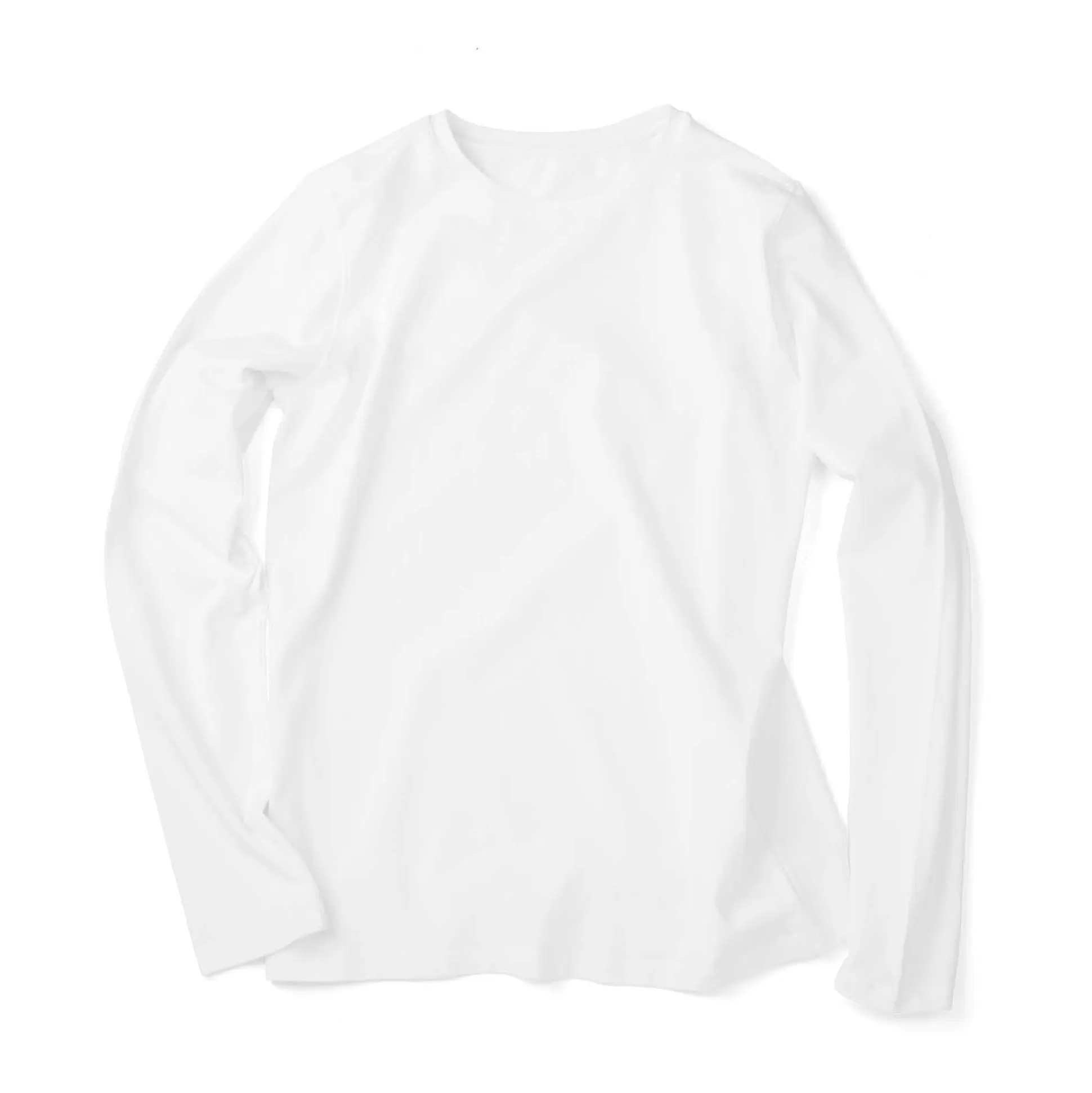 Best Sale Henry Bucks FRADI Long Sleeve Cotton Stretch T-Shirt WHITE