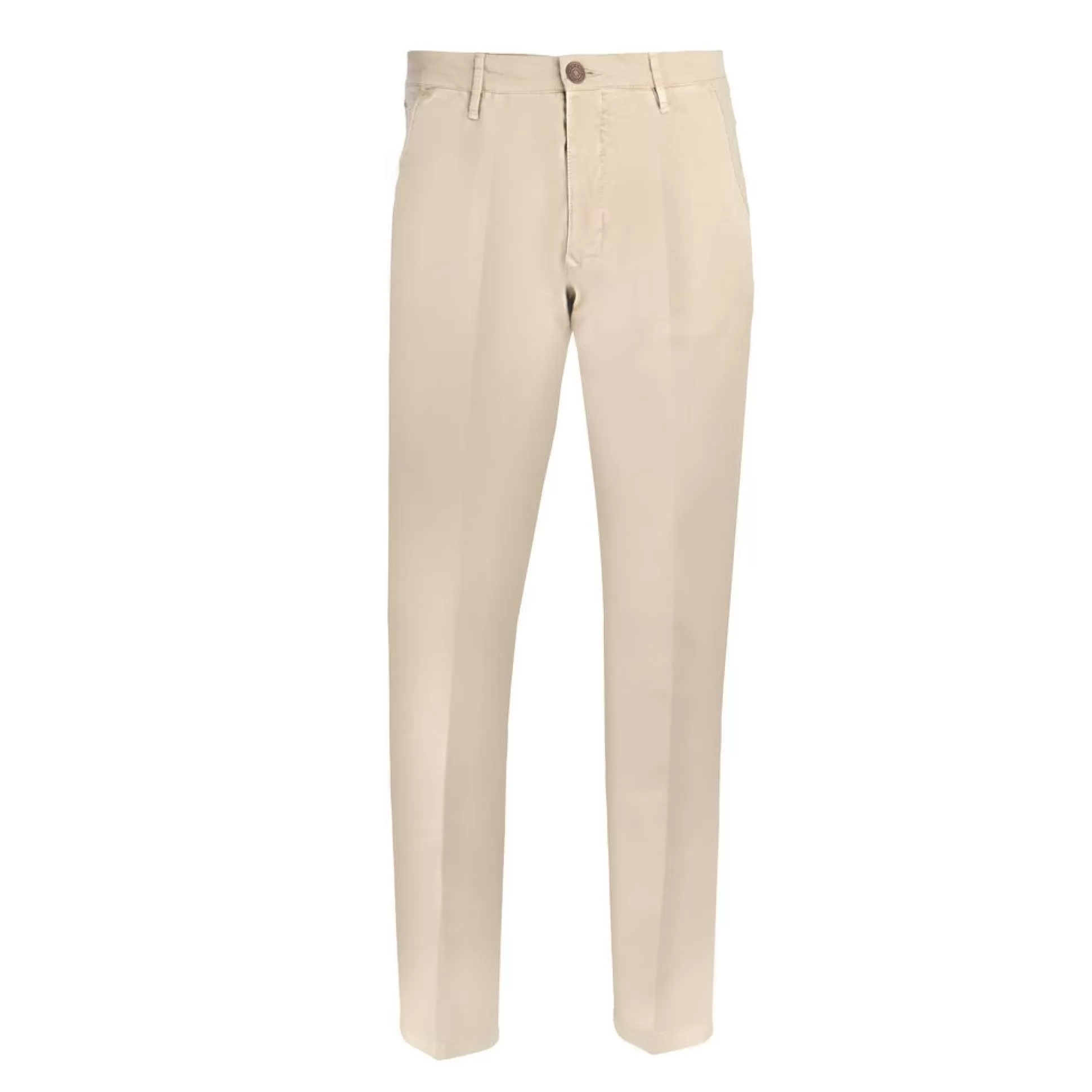 Best Sale Henry Bucks FRADI Satin Cotton Stretch Chino BEIGE REG