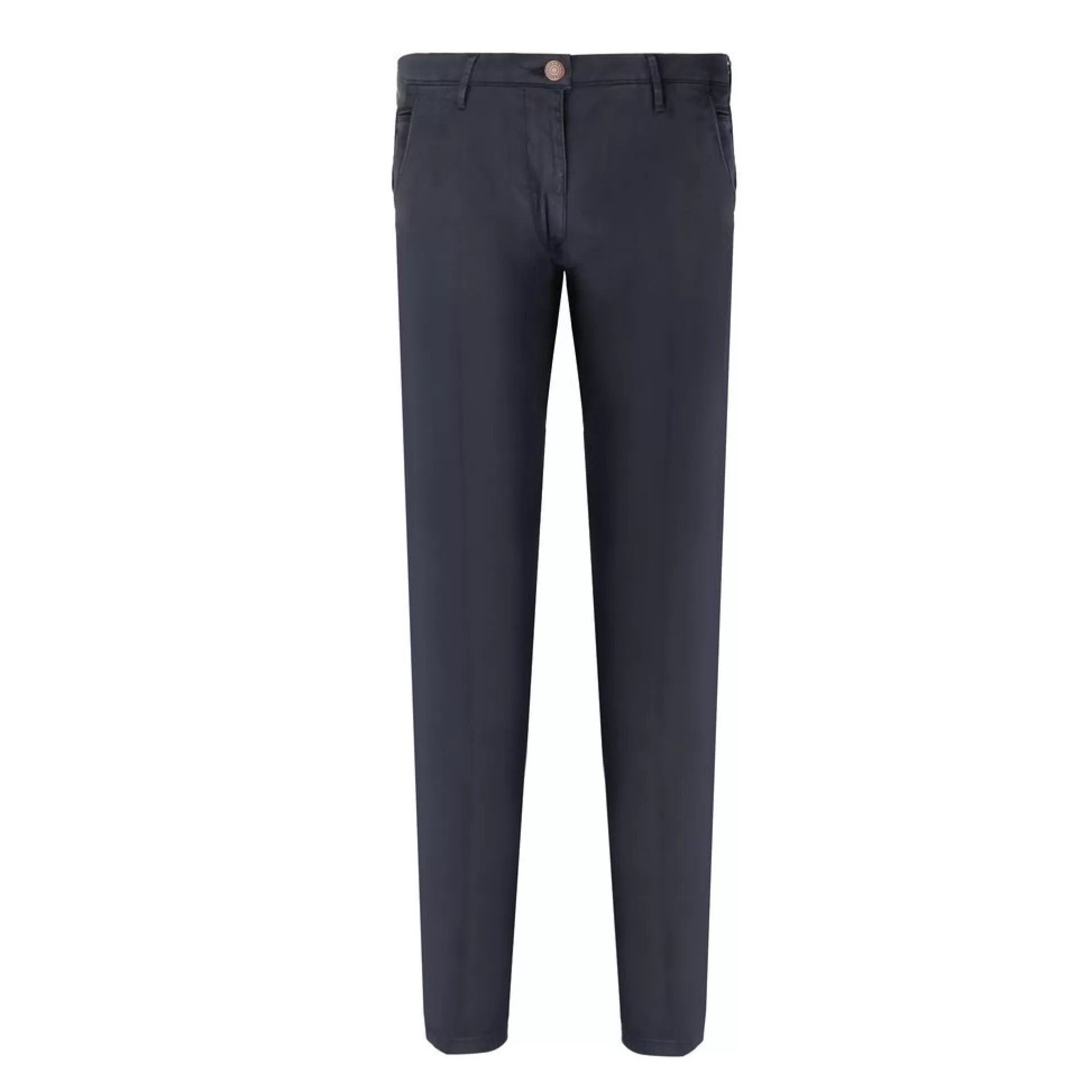 Sale Henry Bucks FRADI Satin Cotton Stretch Chino BLUE/NAVY REG