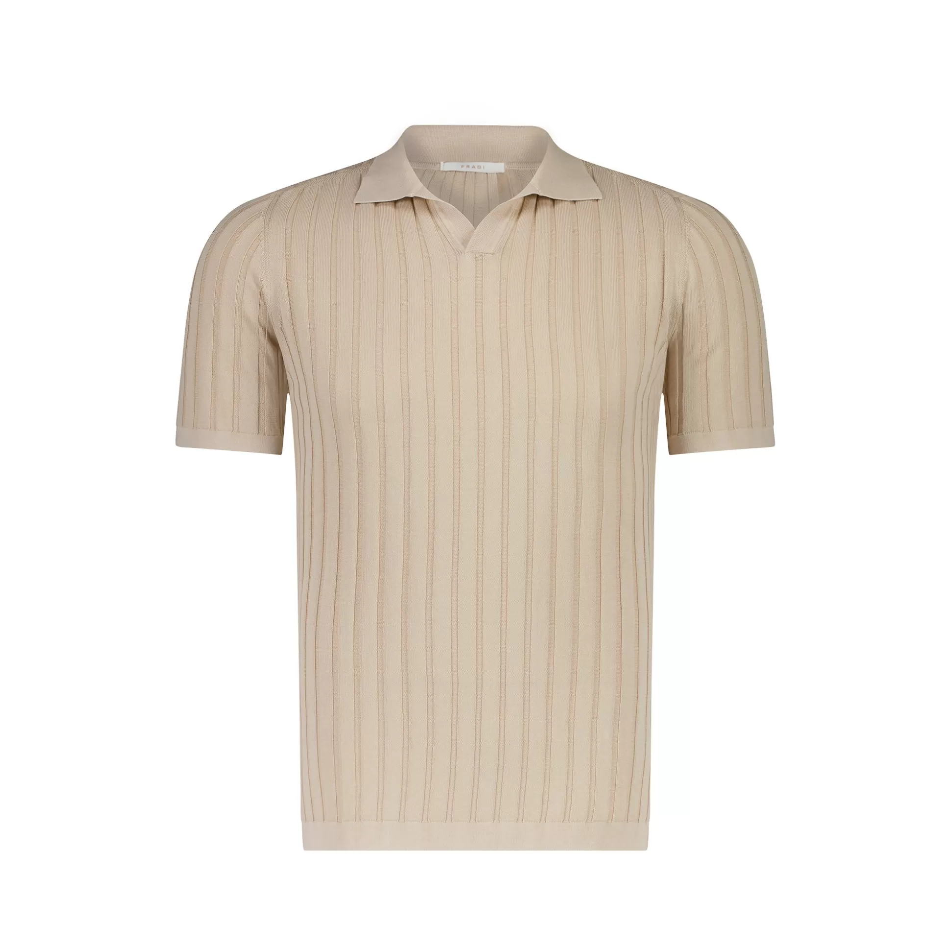 Cheap Henry Bucks FRADI Short Sleeve Ribbed Polo BEIGE