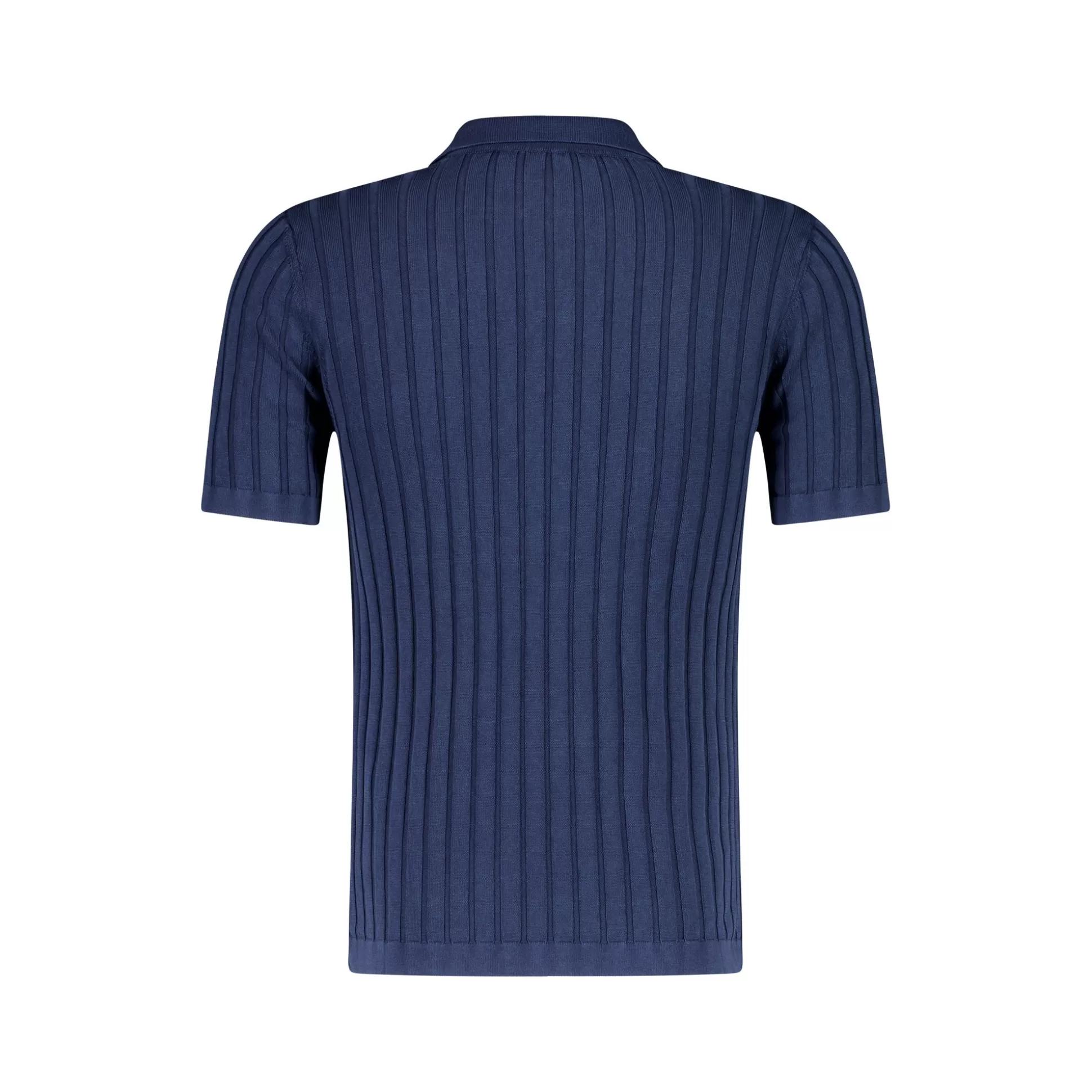 Sale Henry Bucks FRADI Short Sleeve Ribbed Polo NAVY