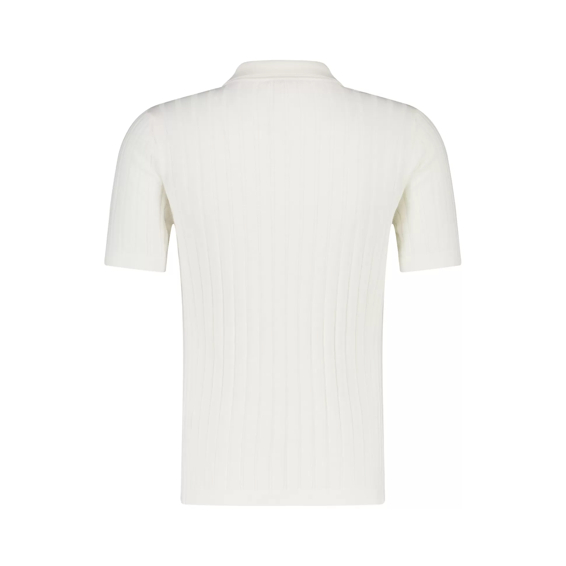 Fashion Henry Bucks FRADI Short Sleeve Ribbed Polo WHITE