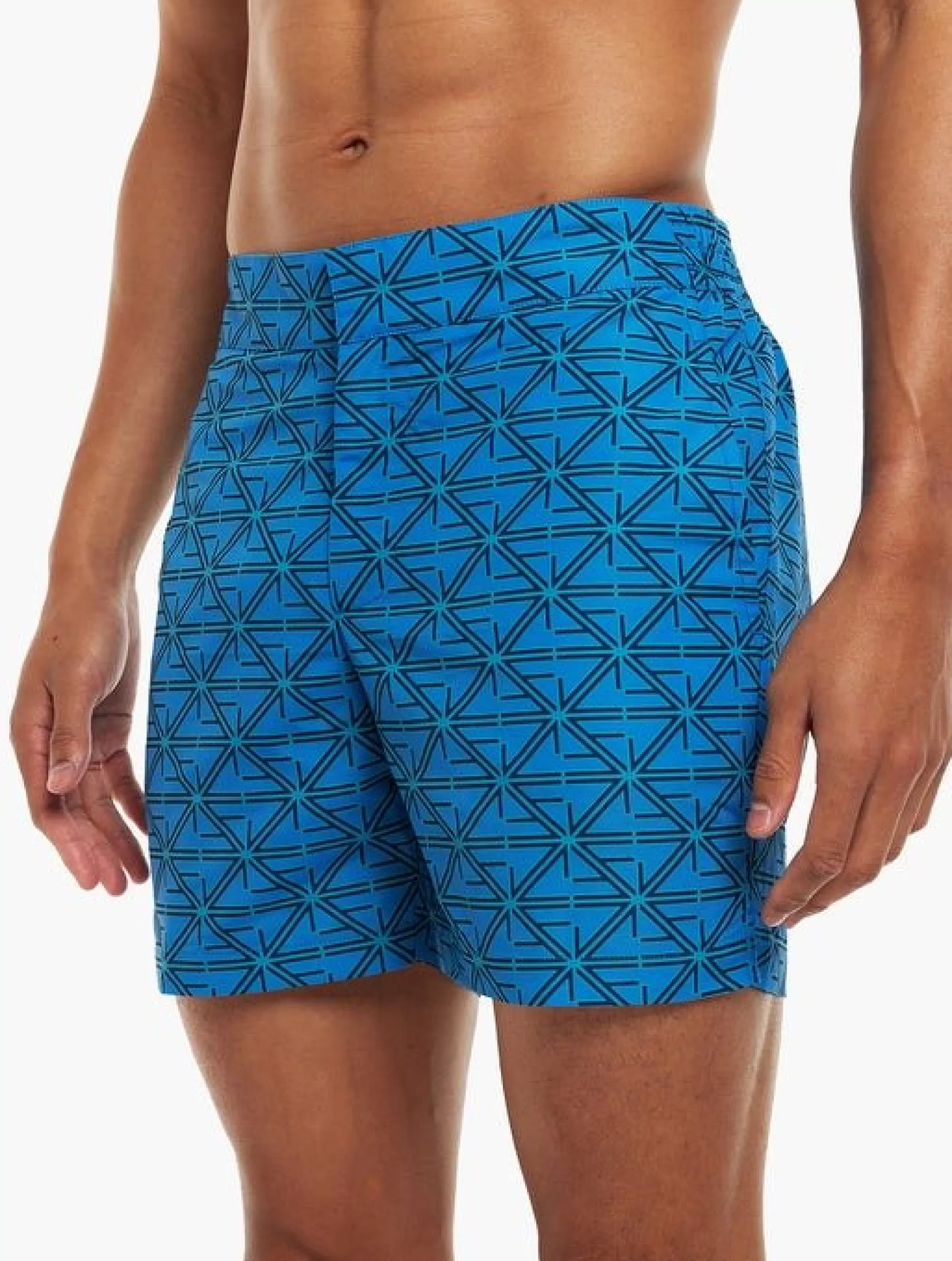 Cheap Henry Bucks FRESCOBOL CARIOCA Monogram Classic Swim Shorts MID BLUE