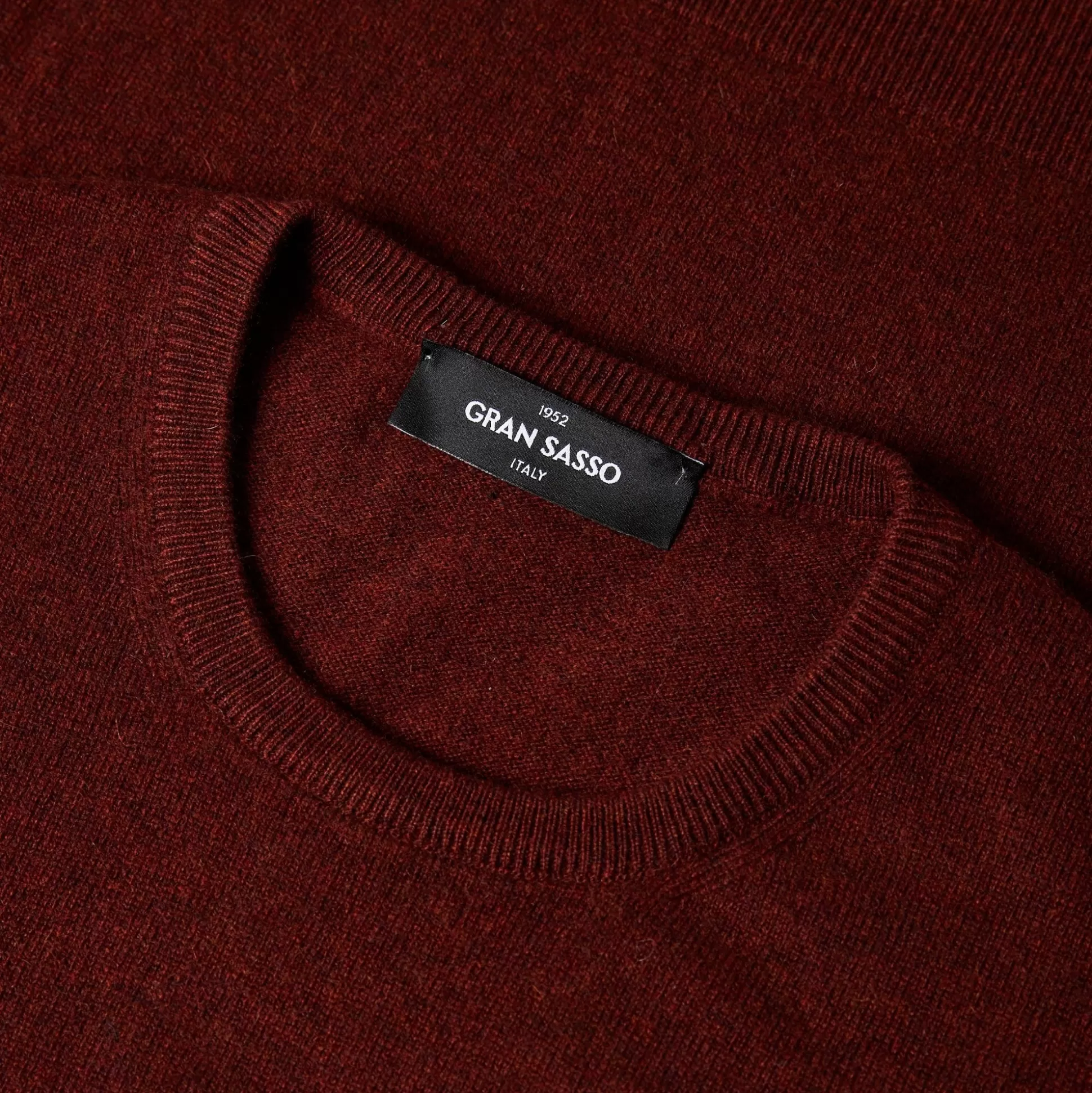 Cheap Henry Bucks GRAN SASSO Cashmere Crew Neck Knit MAROON