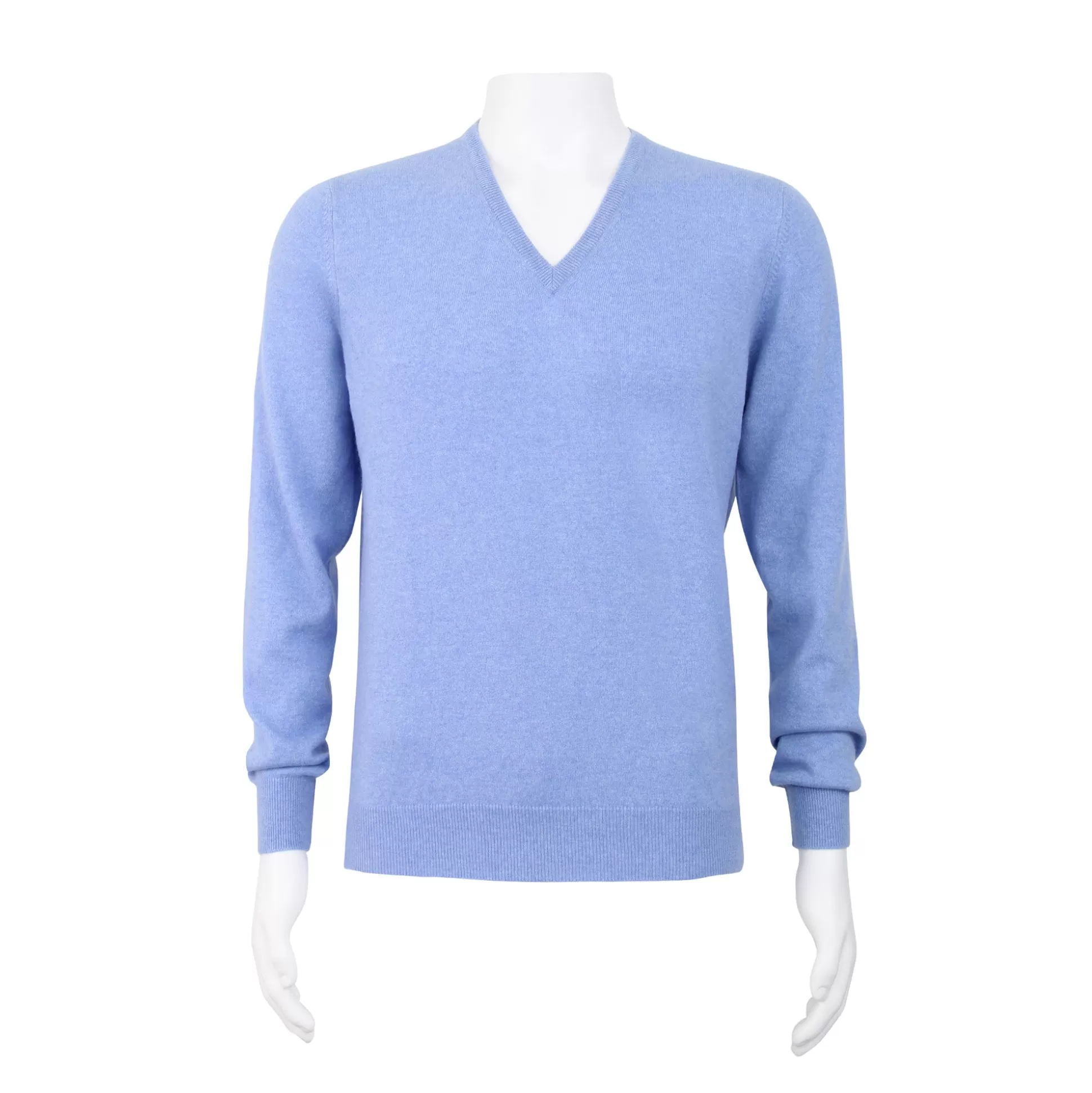 Discount Henry Bucks GRAN SASSO CASHMERE V-NECK SKY