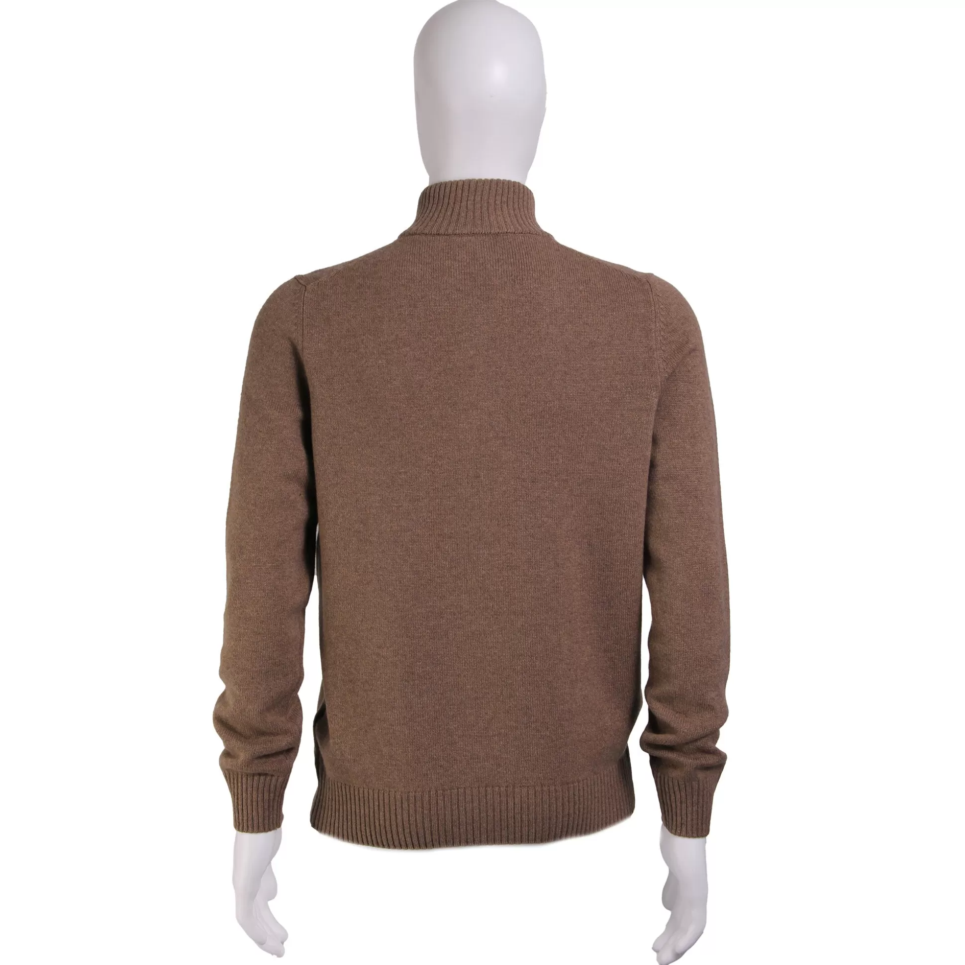 Discount Henry Bucks GRAN SASSO Cashmere/Wool Mock Neck 1/4 Zip Knit CAMEL