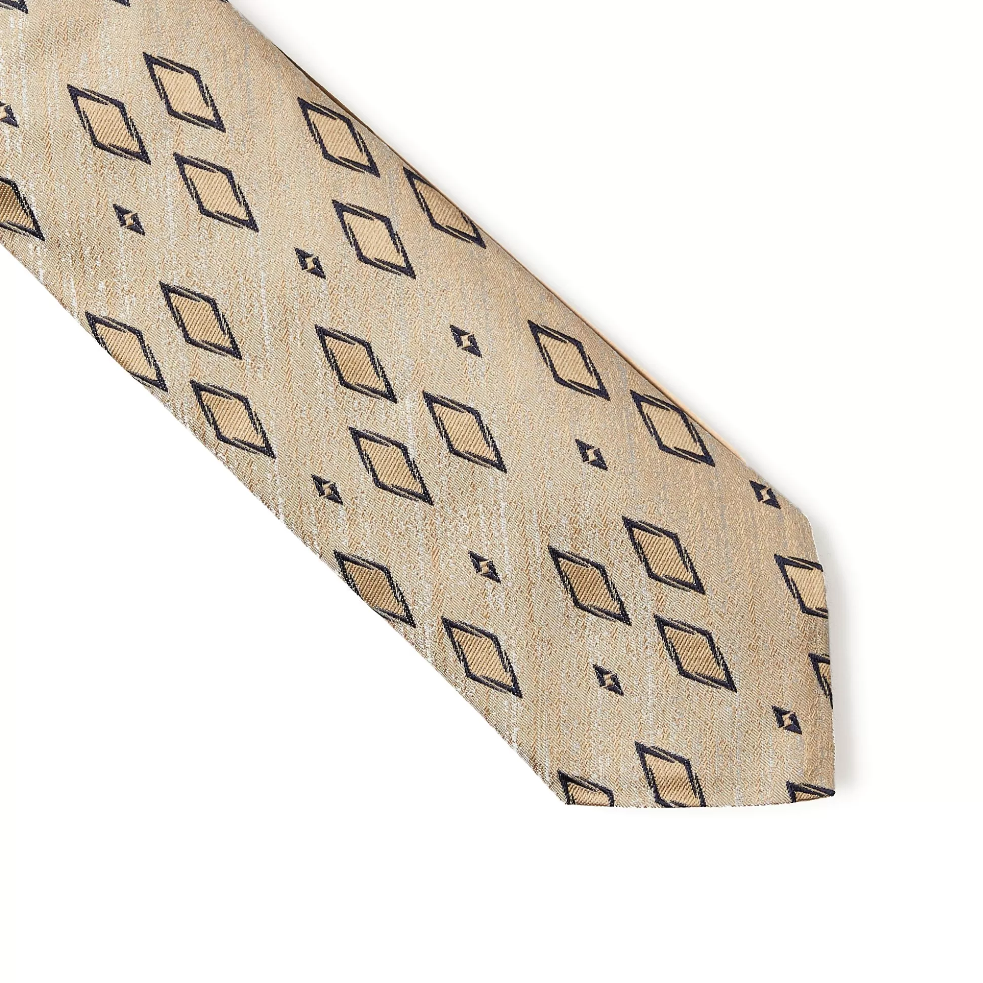 Flash Sale Henry Bucks HENRY SARTORIAL 3 Fold Silk Platinum Tie BEIGE