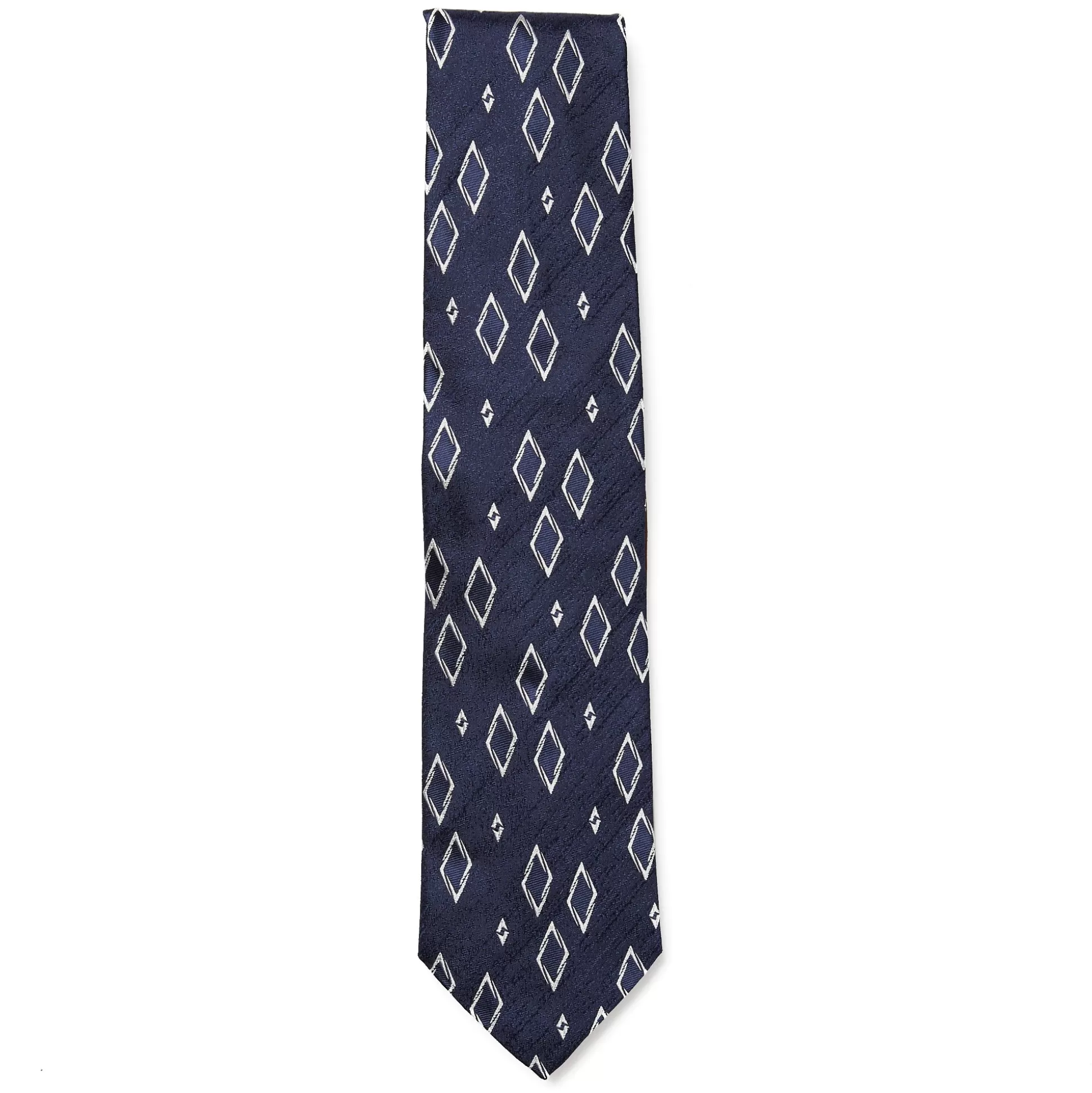 Cheap Henry Bucks HENRY SARTORIAL 3 Fold Silk Platinum Tie NAVY