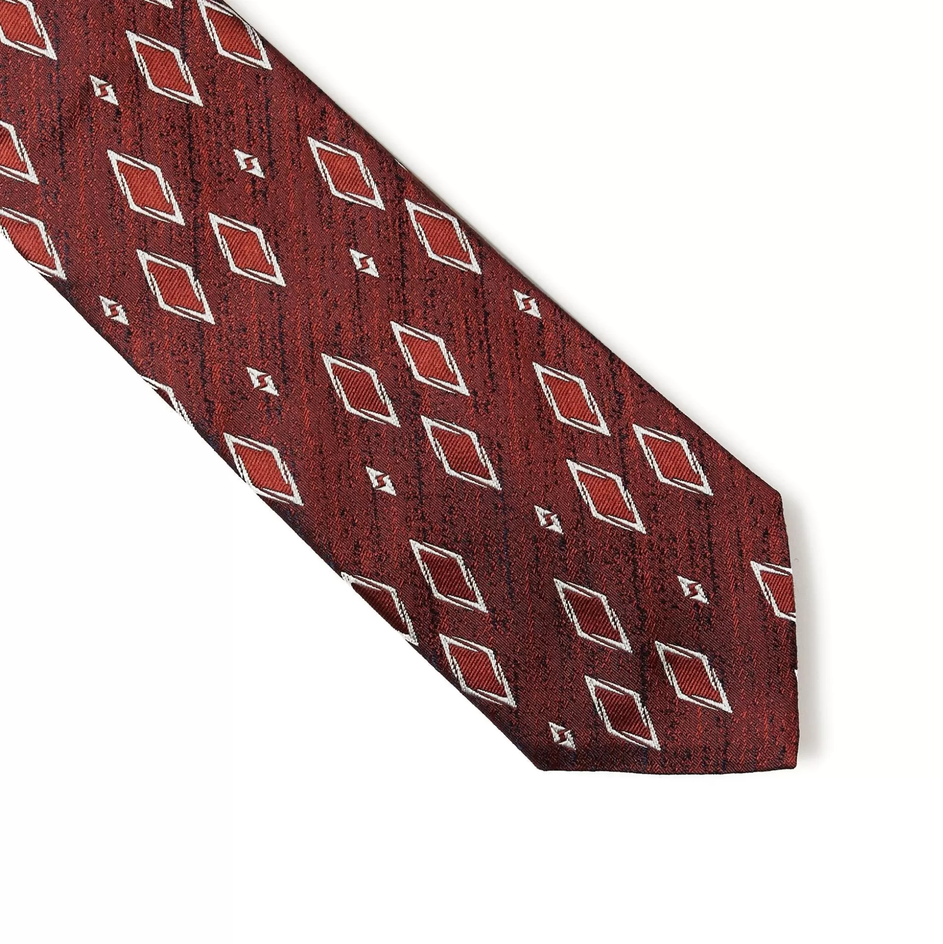 Fashion Henry Bucks HENRY SARTORIAL 3 Fold Silk Platinum Tie RED