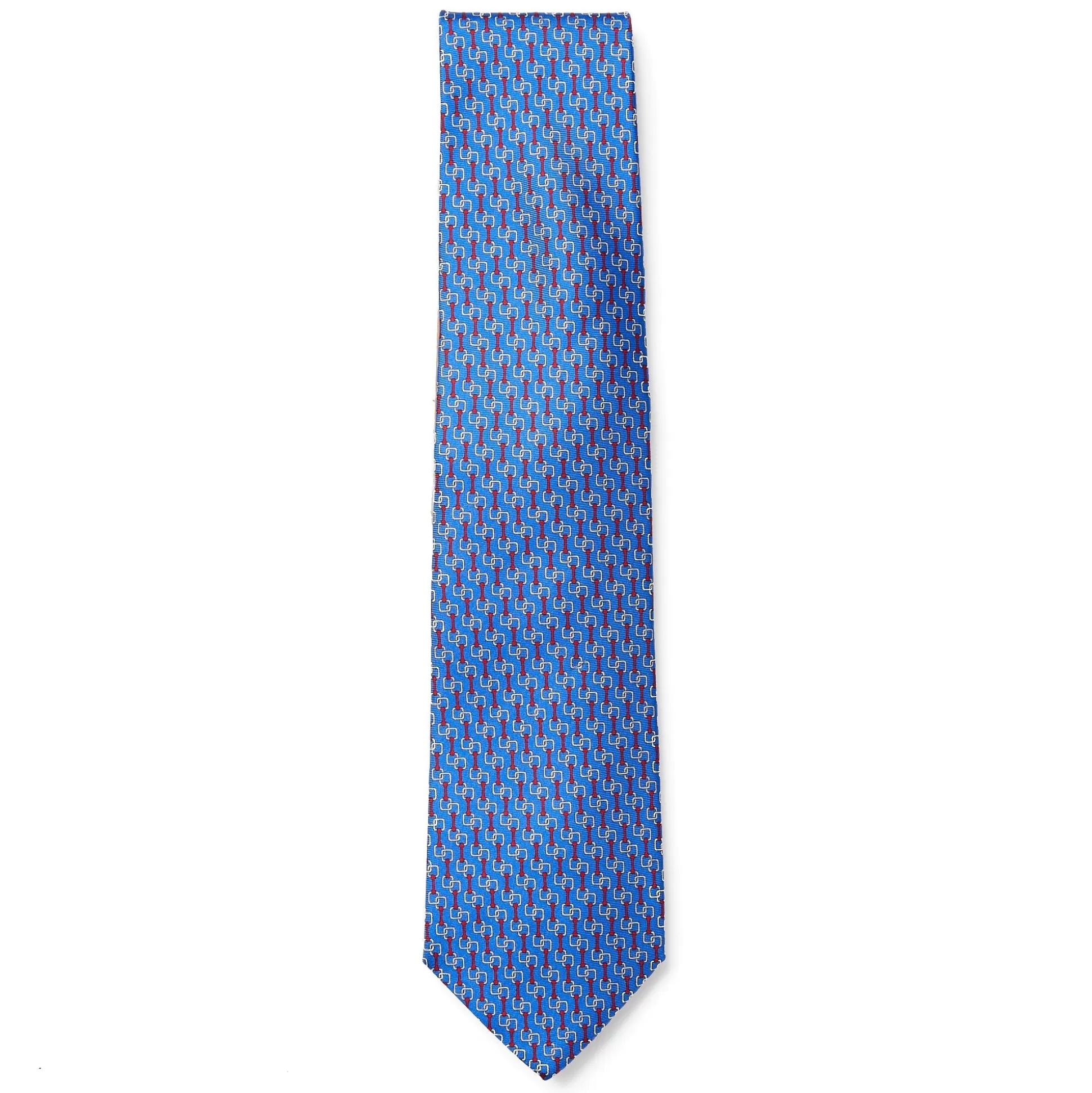 Best Henry Bucks HENRY SARTORIAL 3 Fold Twill Fantasia Tie BLUE